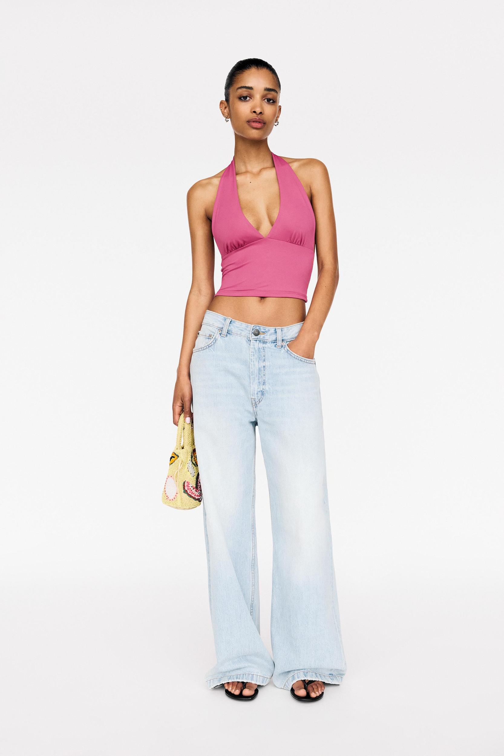 Open-back halter top Product Image