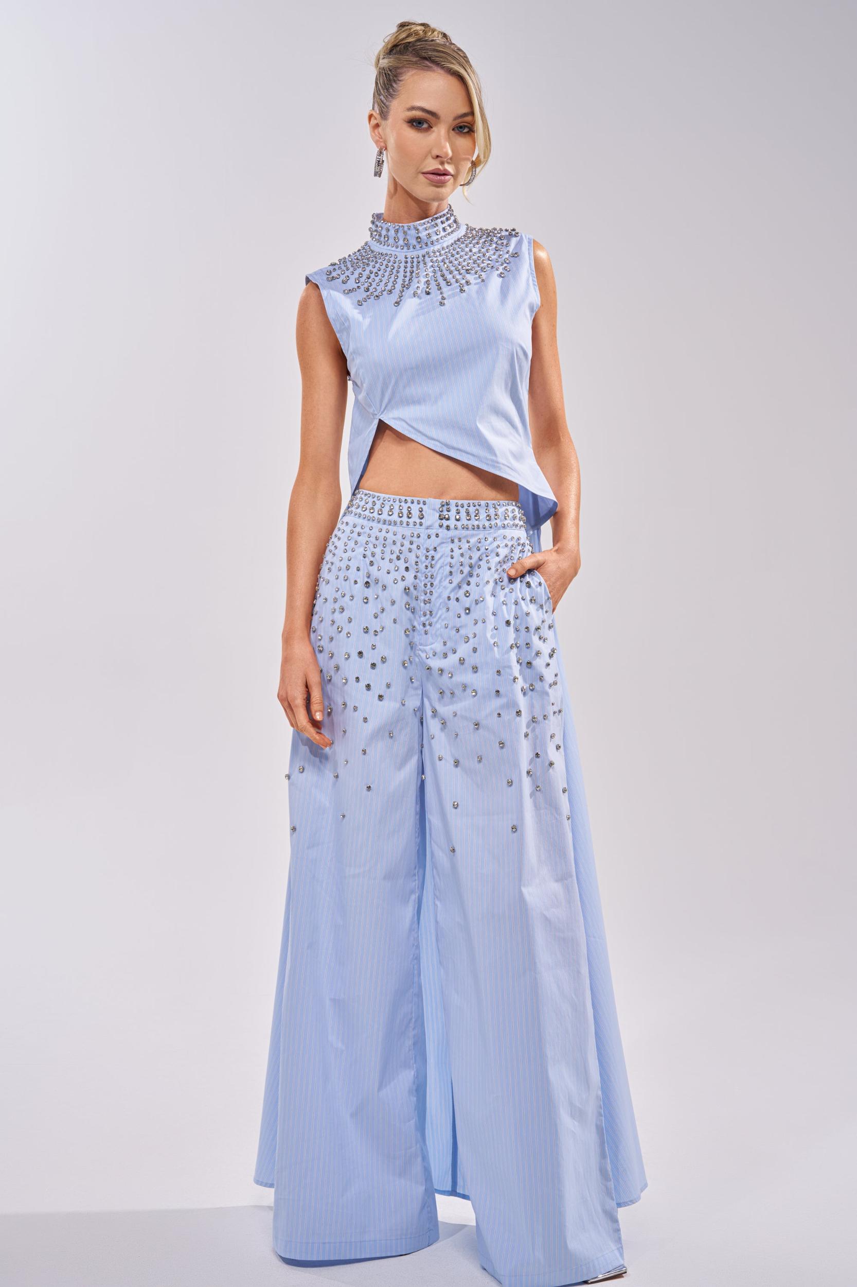 STAR OF THE NIGHT POPLIN TROUSER Product Image