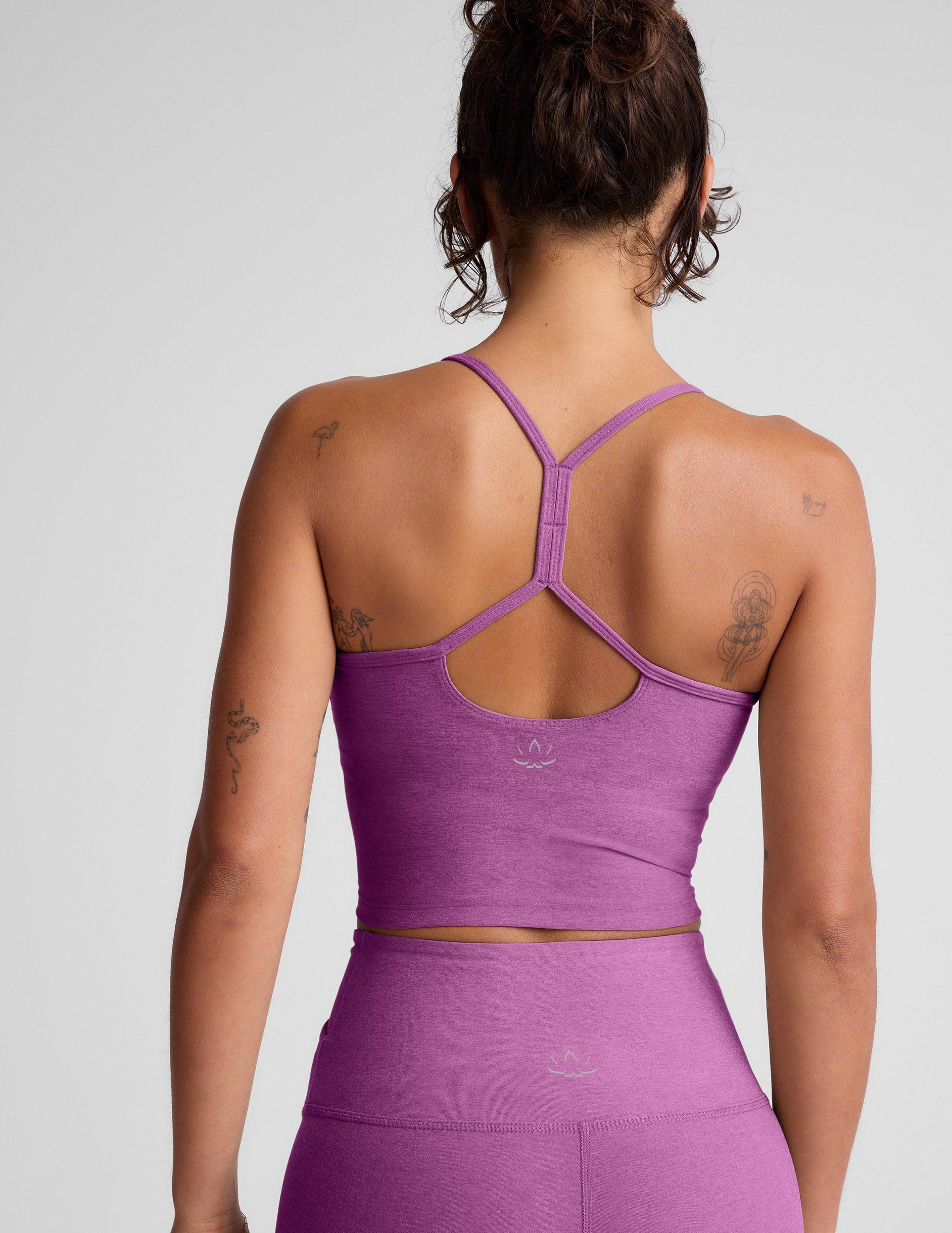 Spacedye™ Slim Racerback Cropped Tank Product Image