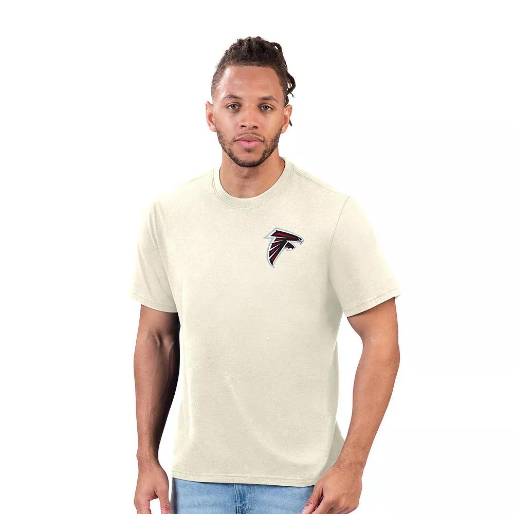 Men's Margaritaville Cream Atlanta Falcons Flip Flop T-Shirt,  Product Image