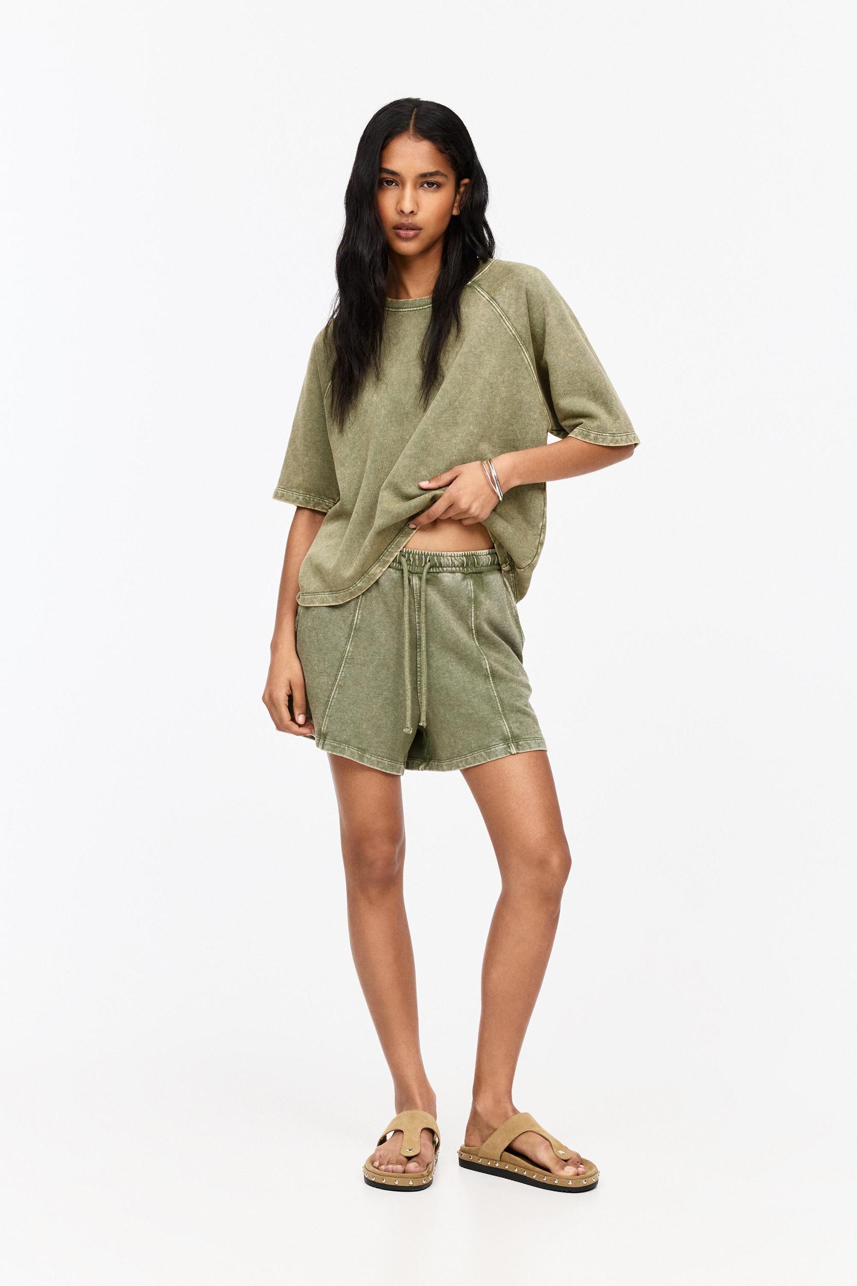 Tracksuit shorts with seam detail Product Image