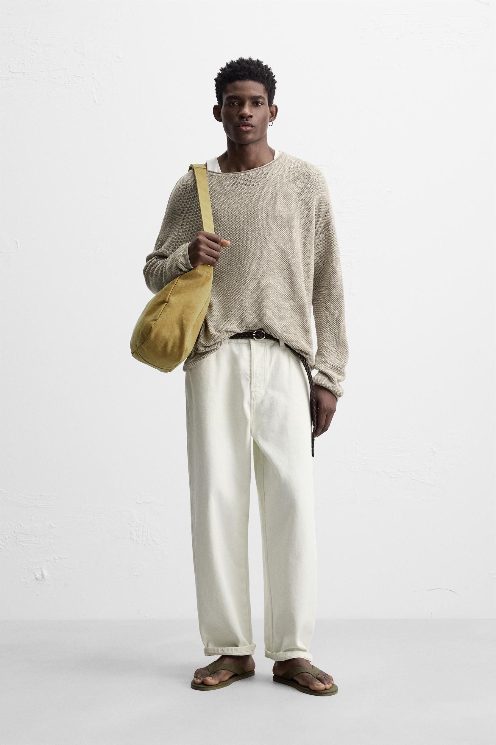 RELAXED FIT TEXTURED SWEATER Product Image