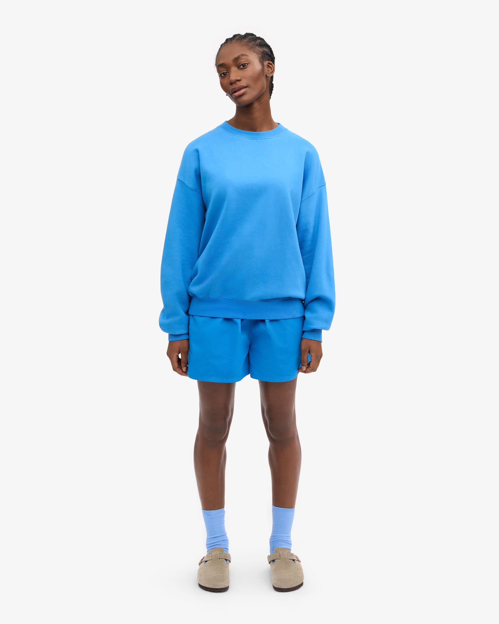 Organic Oversized Crew - Pacific Blue Product Image