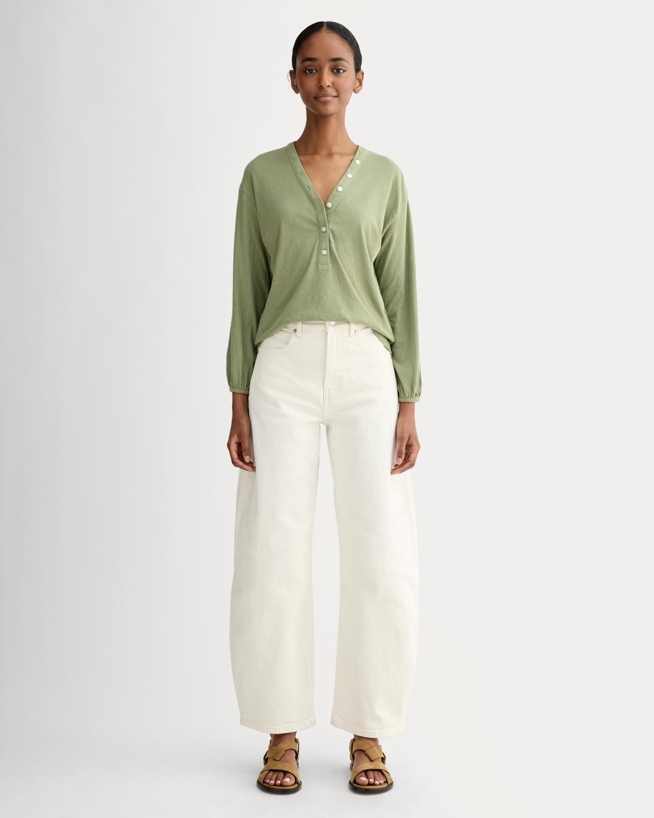 Womens Air V-Neck Henley T-Shirt by Everlane Product Image