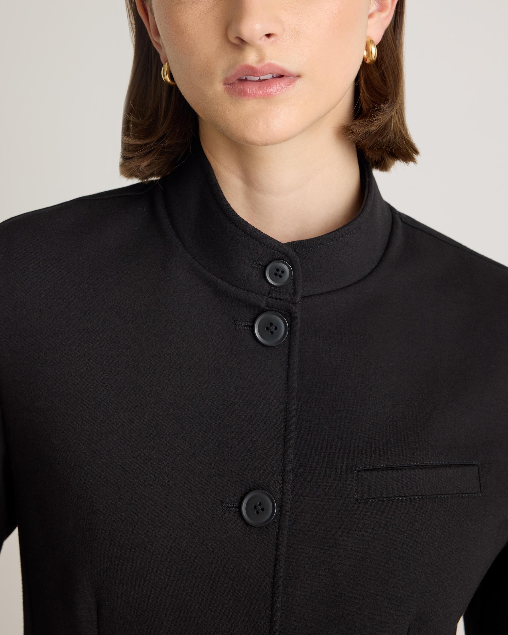Quince | Women's Ultra-Stretch Ponte Stand Collar Blazer Size XS, Rayon Product Image