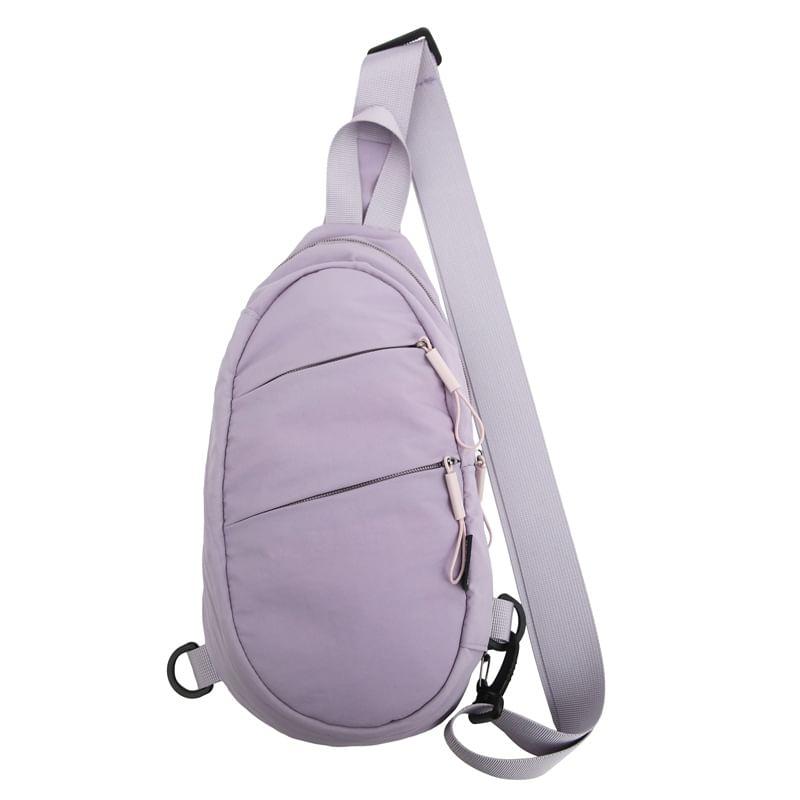 Plain Zip Sling Bag Product Image