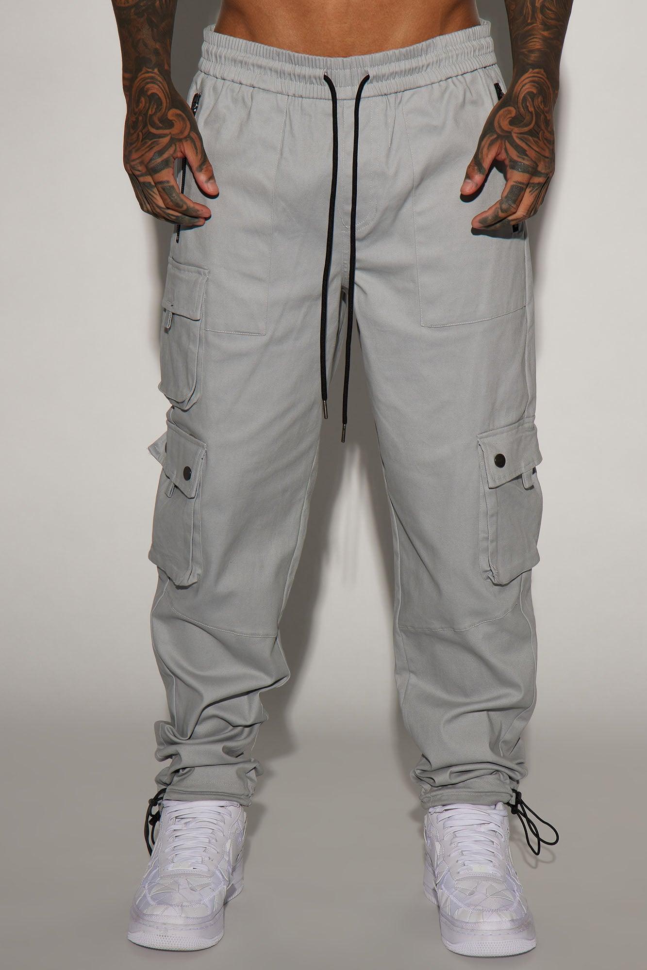 Roaming Twill Cargo Pants - Grey Product Image