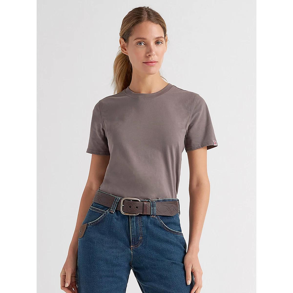 Women's Wrangler® RIGGS Workwear® Short Sleeve Performance T-Shirt in Charcoal Product Image