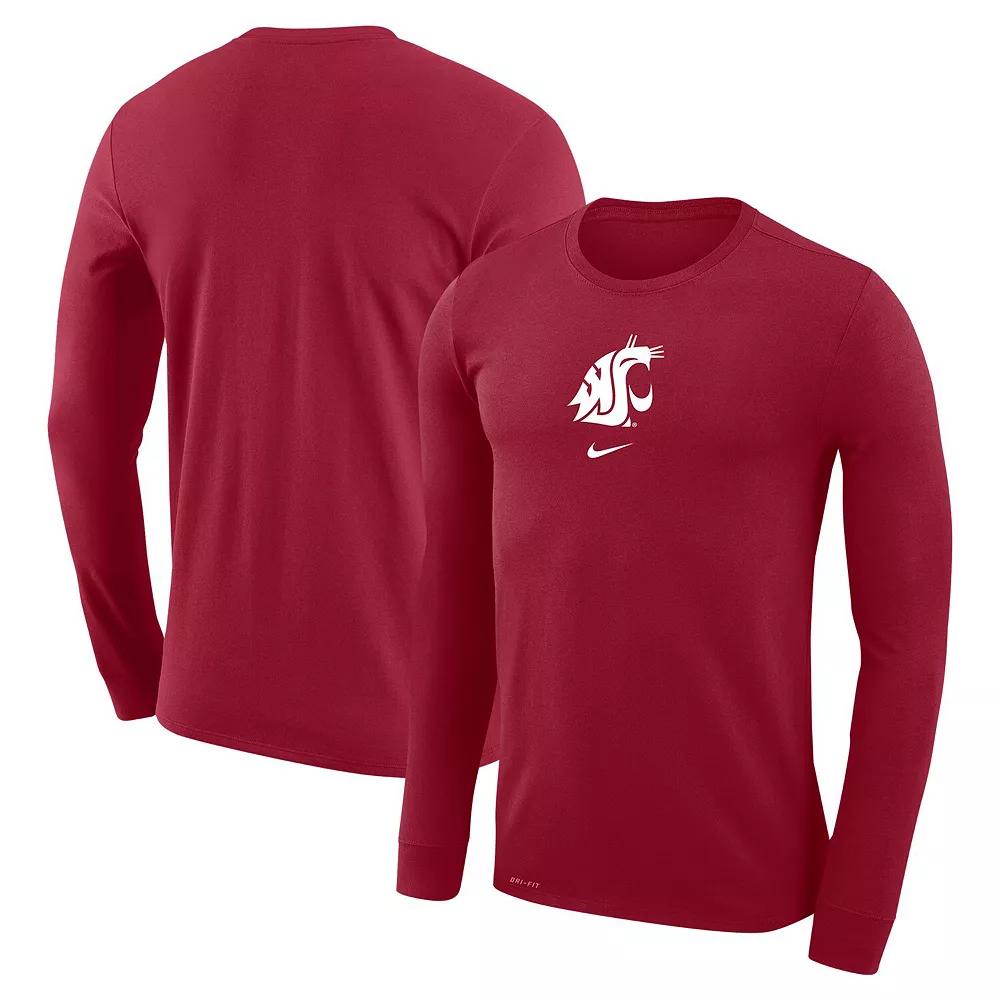 Men's Nike  Crimson Washington State Cougars Basketball Shootaround Long Sleeve T-Shirt, Size: 2XL, Wsc Red Product Image