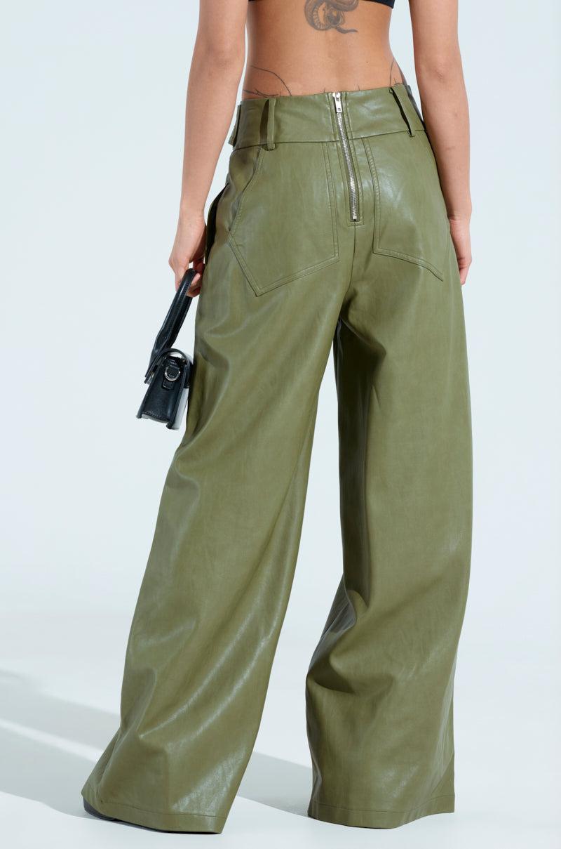 AMY TROUSER IN OLIVE Product Image
