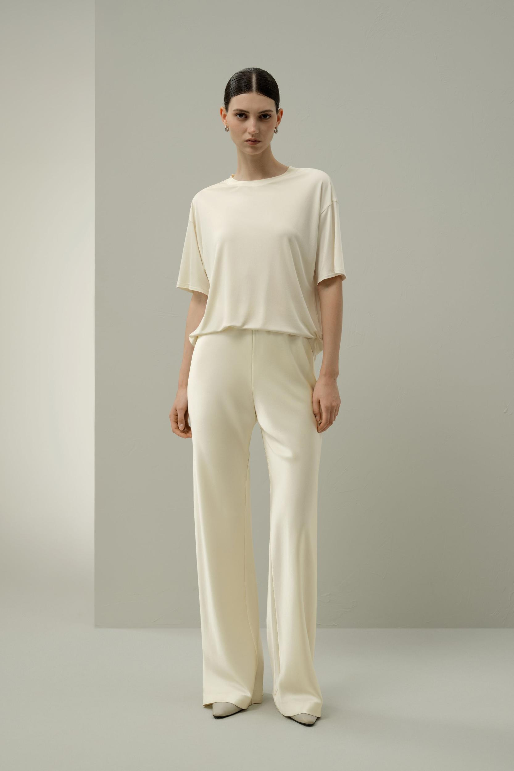 Oversized Silk Jersey Tee Product Image