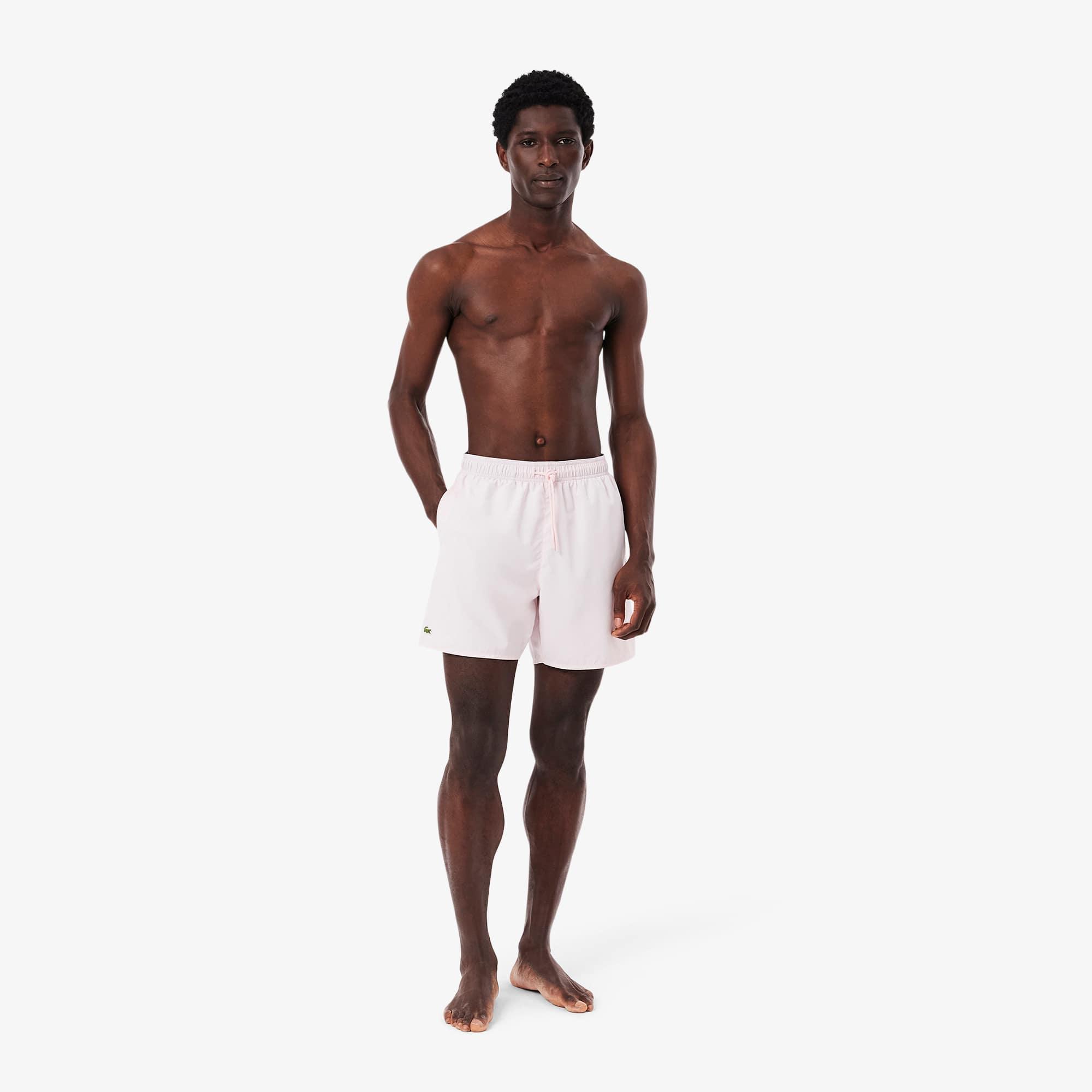 Mid Length Monochrome Swim Trunks Product Image