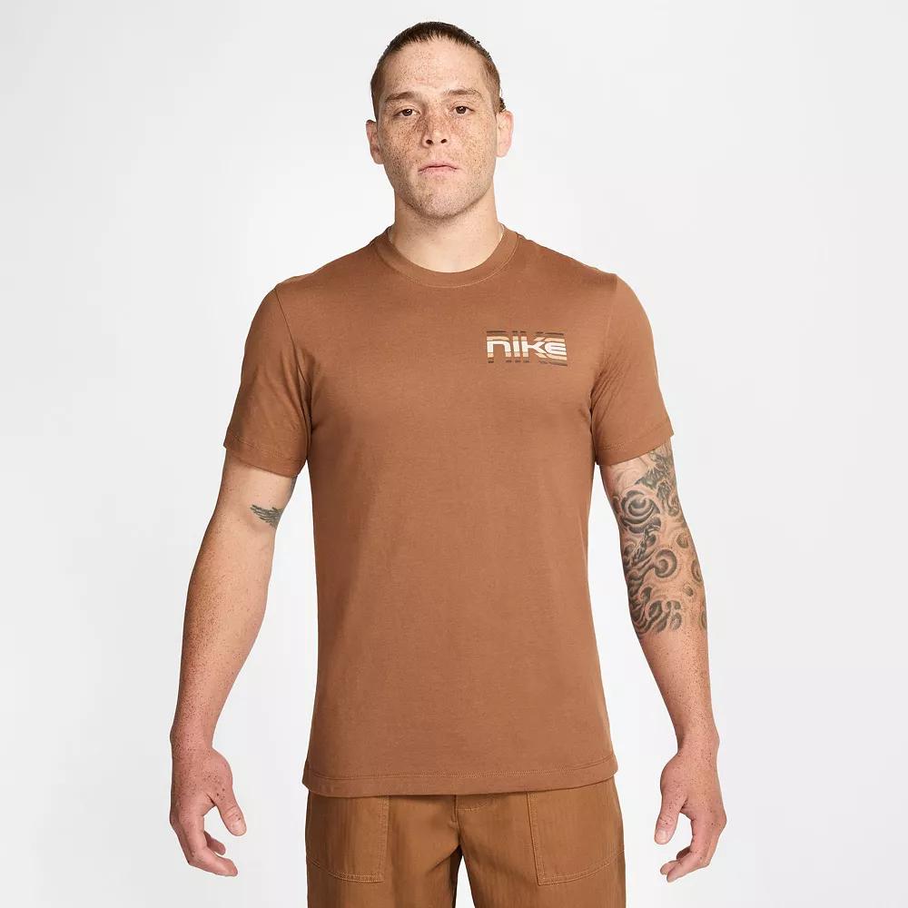 Men's Nike Reverb Short Sleeve Graphic Tee, Size: XXL, Baroque Brown Product Image