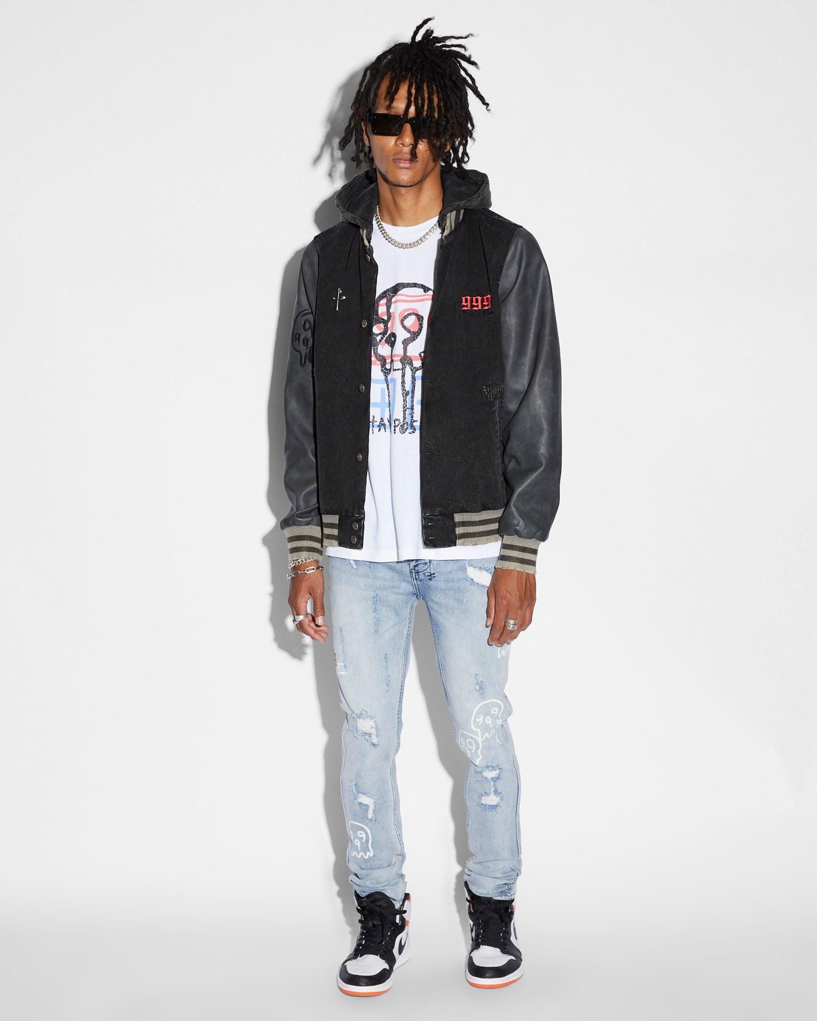 JUICE WRLD KASH SS TEE VINTAGE WHITE Male Product Image