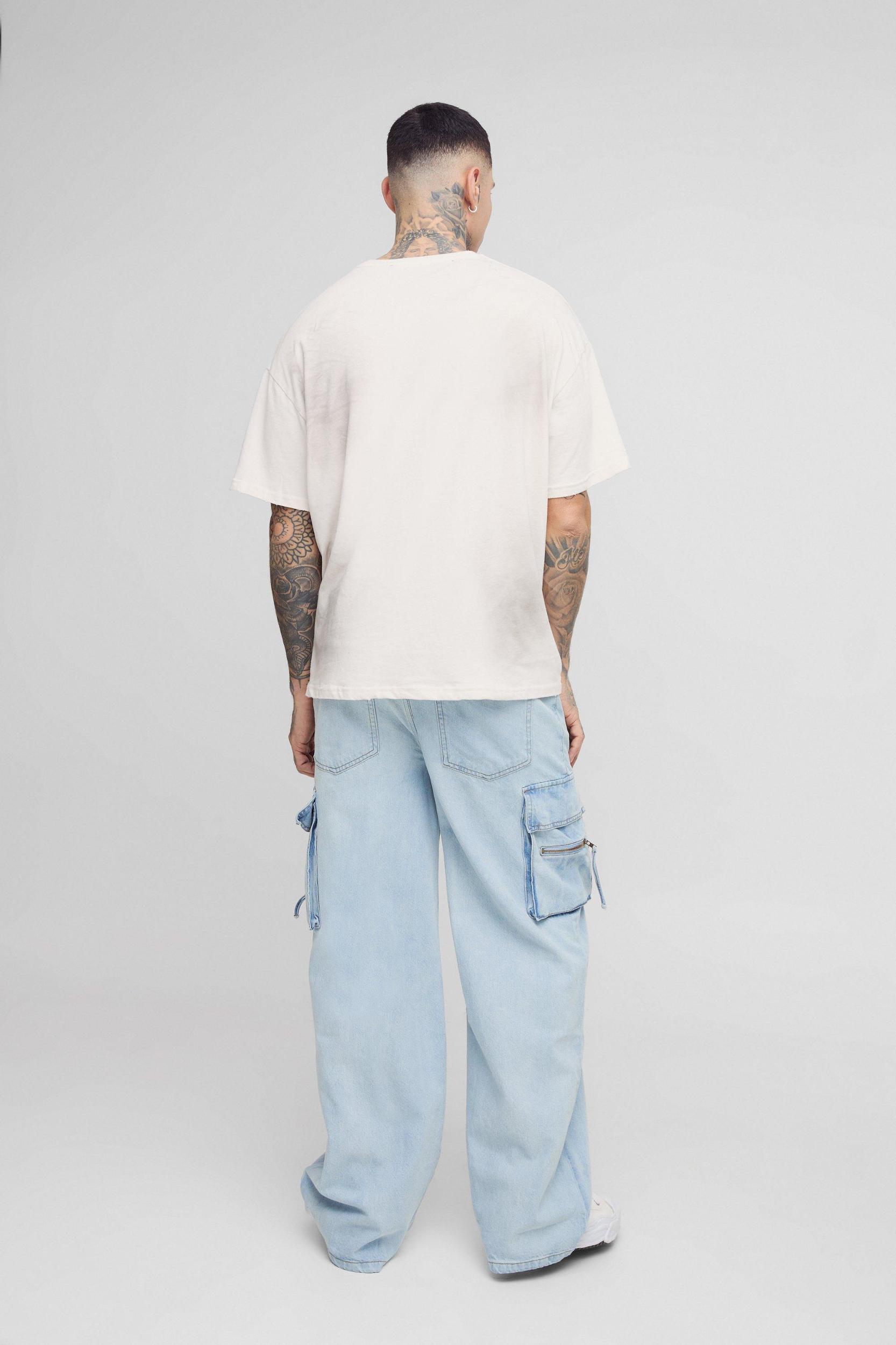 Tall Baggy Rigid Cargo Jeans | boohooMAN USA Product Image