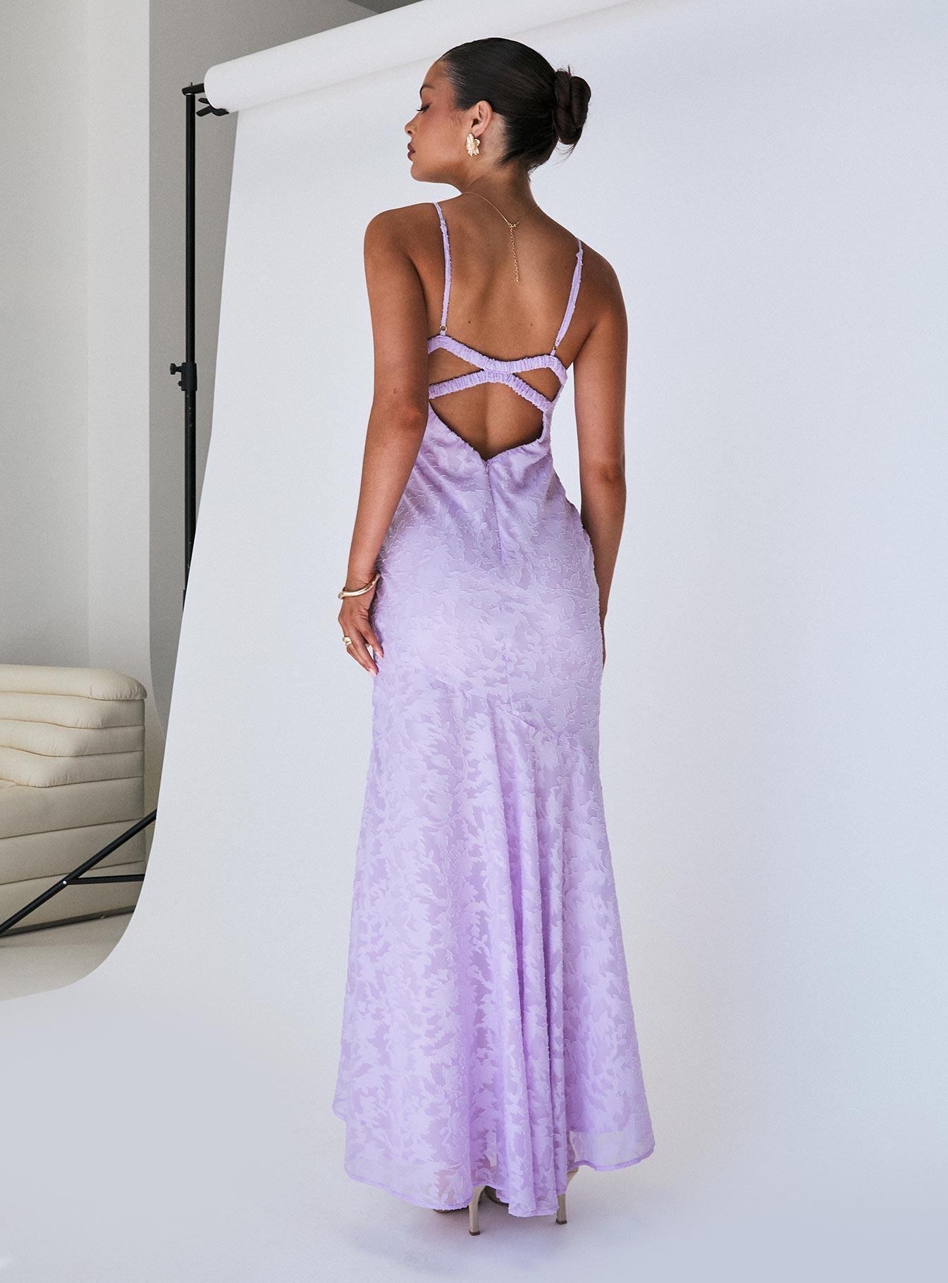 Cyrene Maxi Dress Lilac Product Image