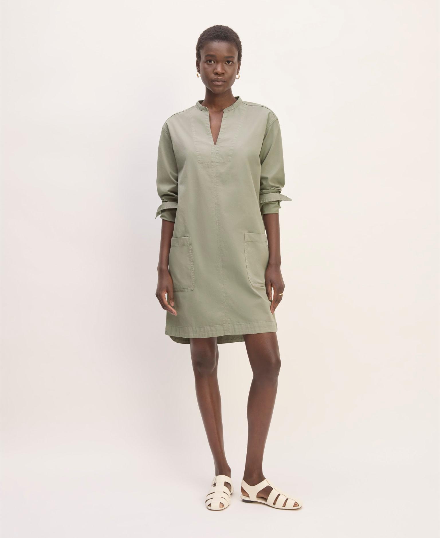 Womens Long-Sleeve Utility Mini Dress by Everlane Product Image