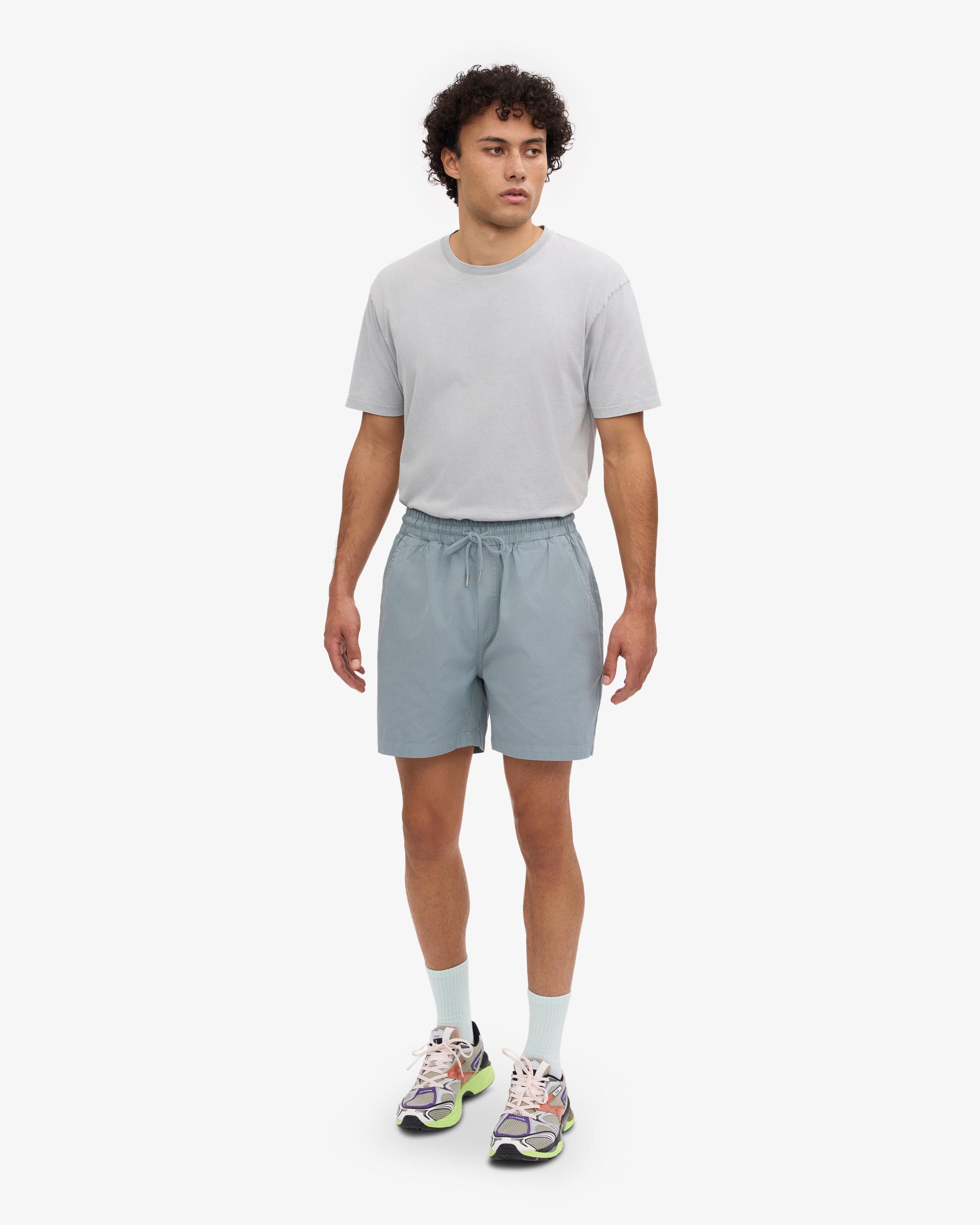 Organic Twill Shorts - Steel Blue Product Image