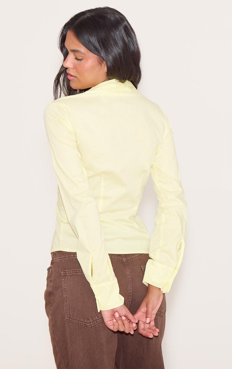 Lemon Fitted Long Sleeve Shirt Product Image