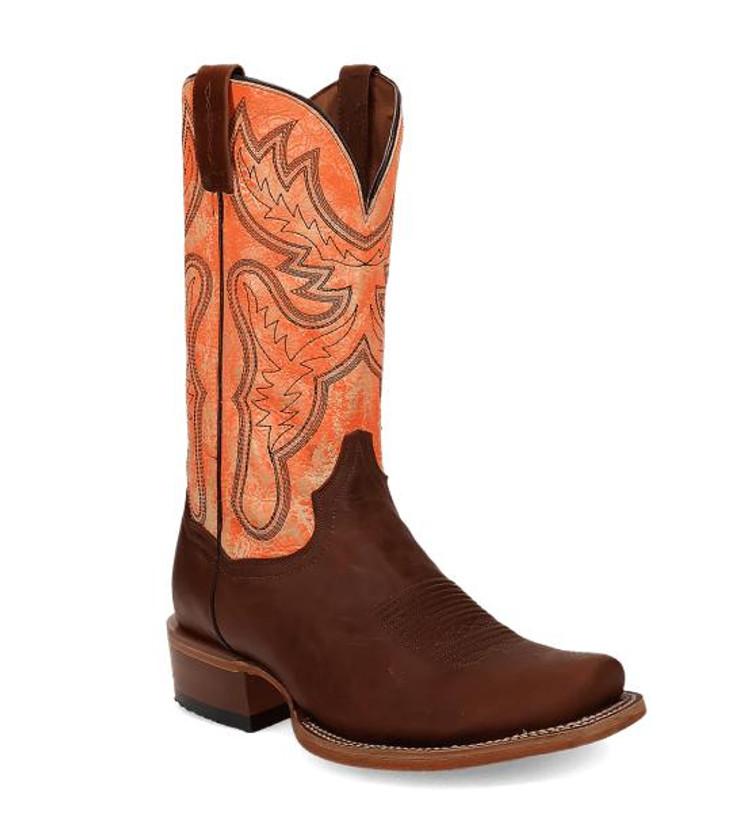 SALE Dan Post® Men's Marchi 13" Rust/Neon Orange Cutter Toe Boots Product Image