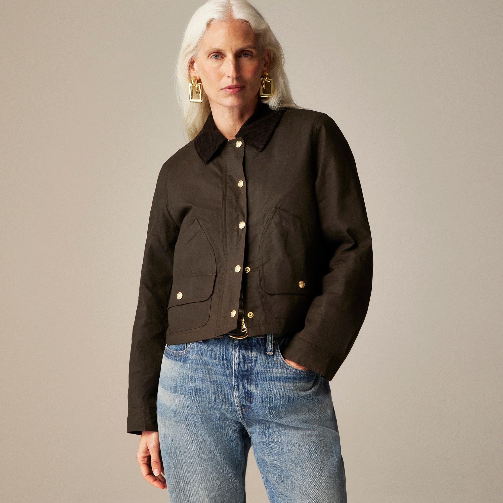Short Barn Jacket™ in English ripstop cotton Product Image