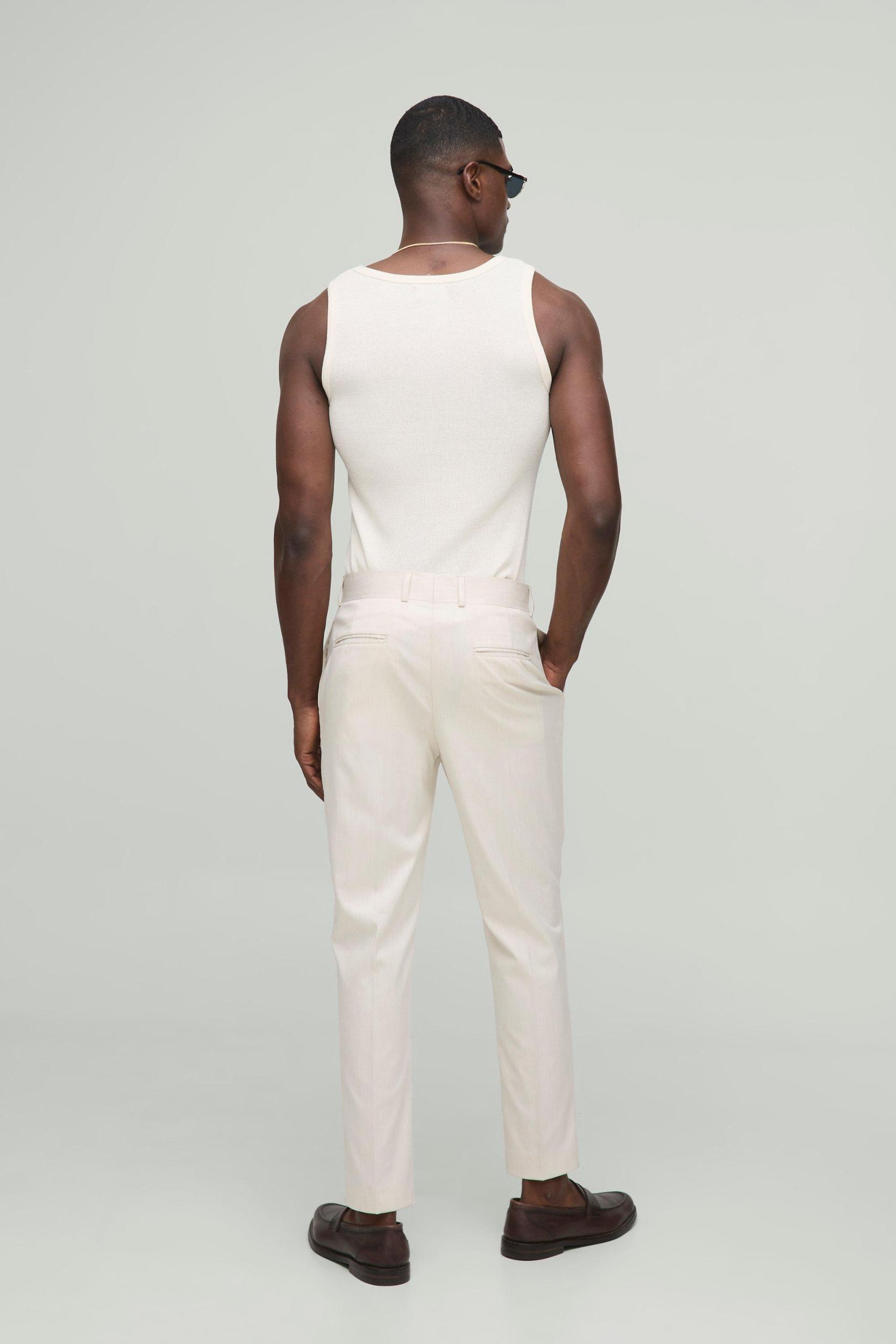 Tapered Fit Crease Front Tailored Trouser | boohooMAN USA Product Image
