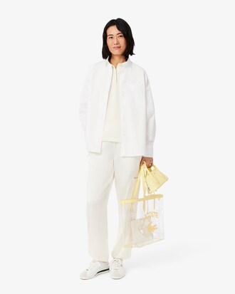 Oversized Silky Fluid Polo Shirt Product Image