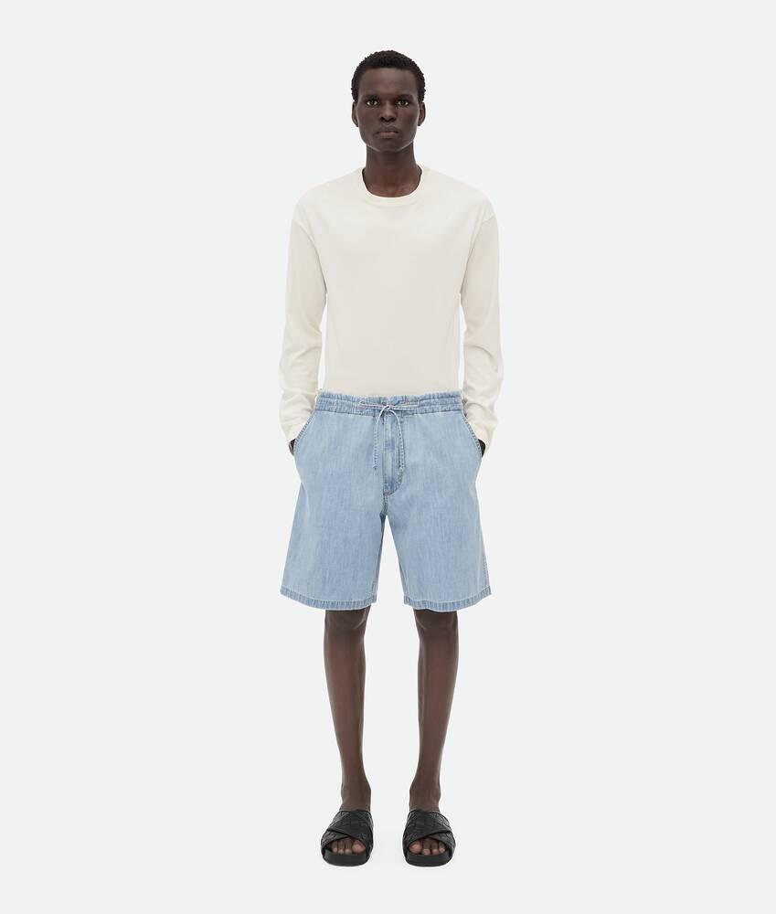 Men's Light Bleached Elasticated Denim in Light bleach Product Image