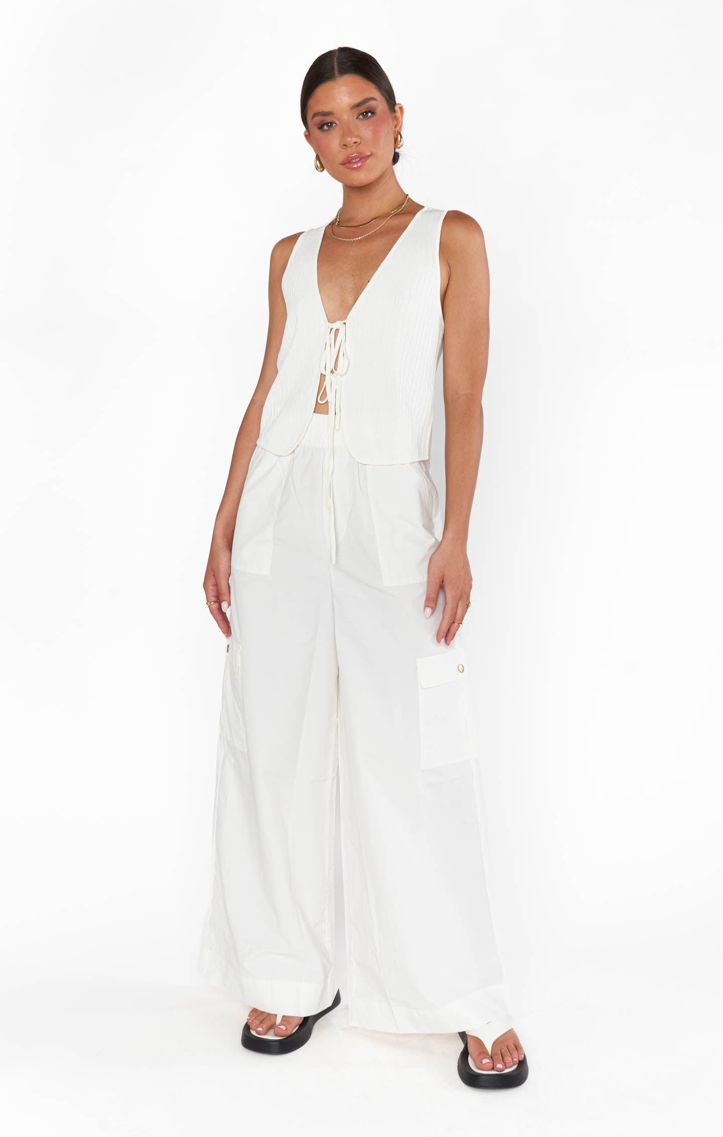 Casual Cargos ~ White Product Image