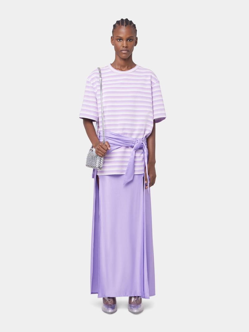 LAVENDER LONG SKIRT IN JERSEY Product Image