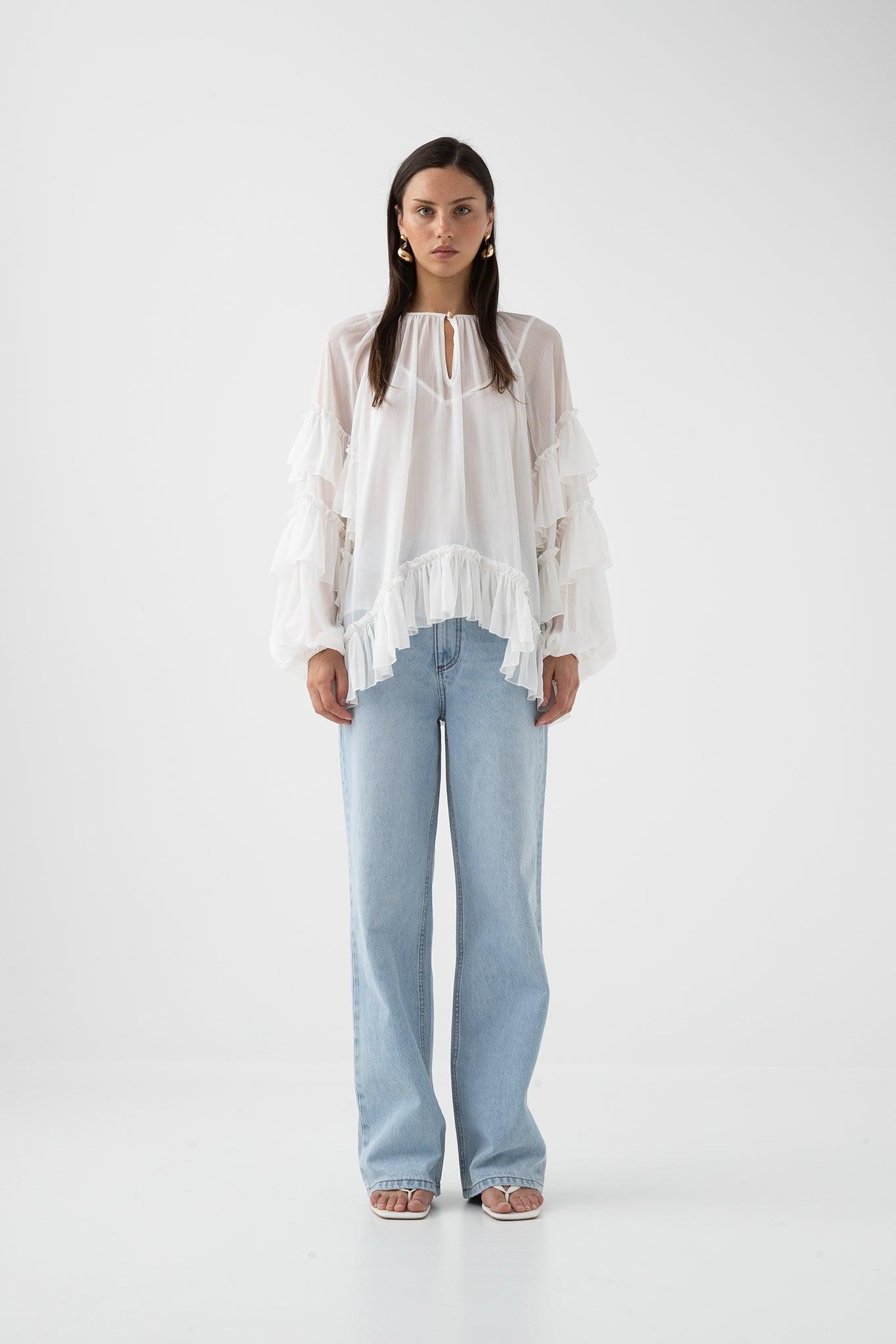 Mina Blouse-IVORY / 6 Product Image