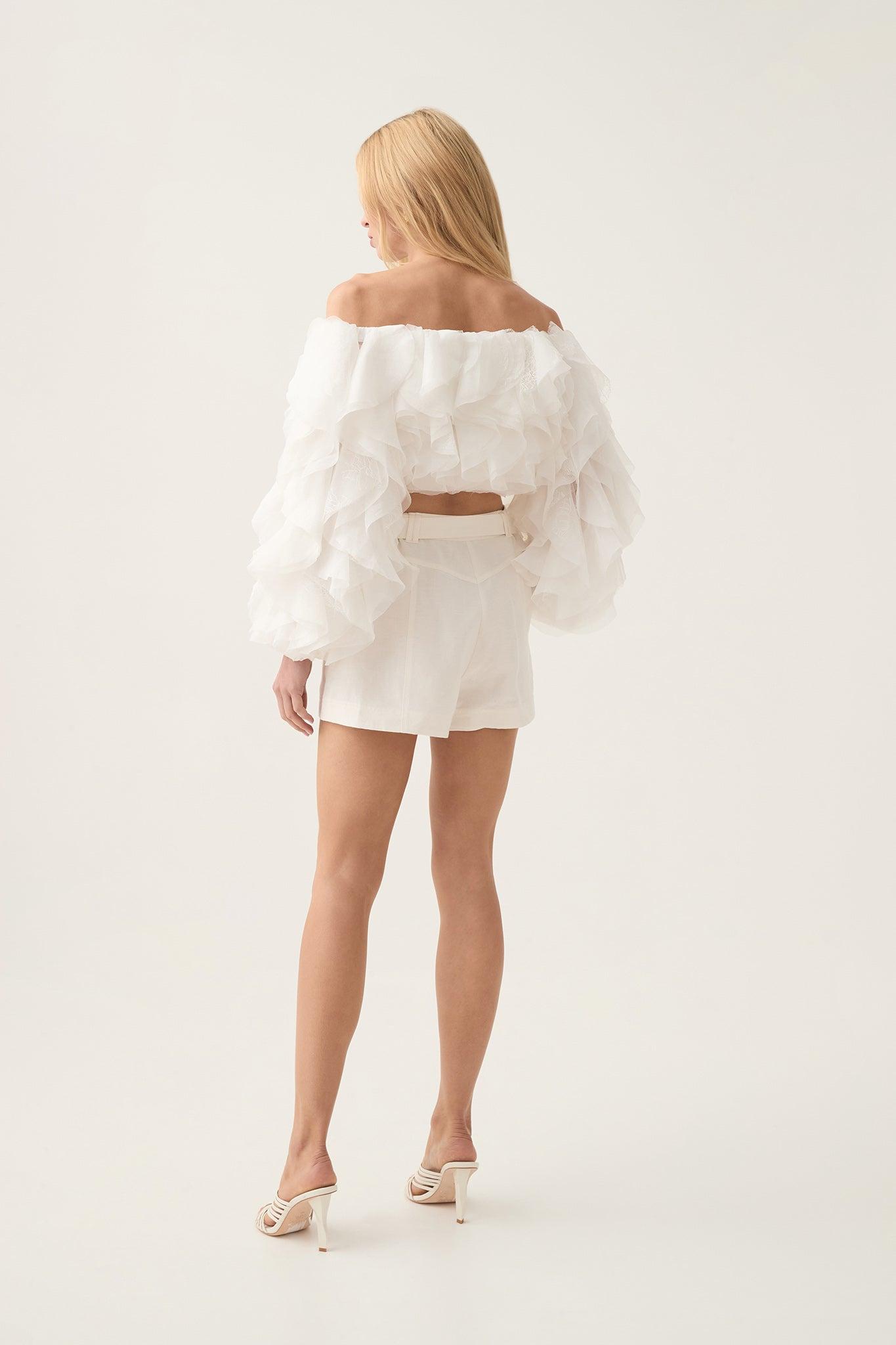 Paradise Wrap Front Mini Dress Product Image