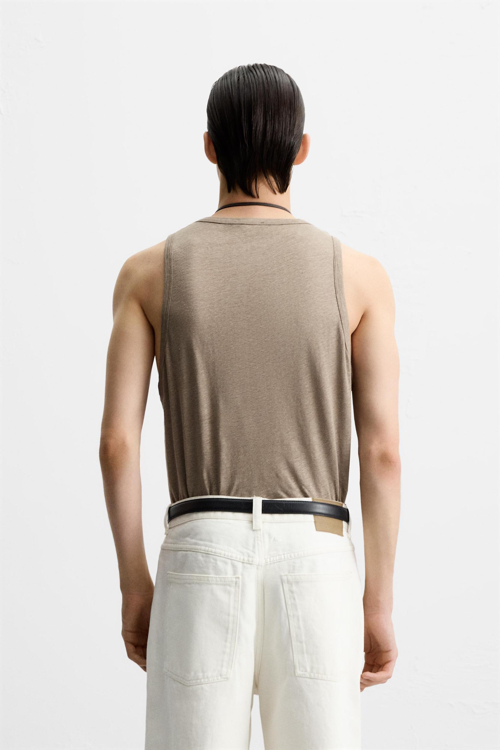 100% LINEN TANK TOP Product Image