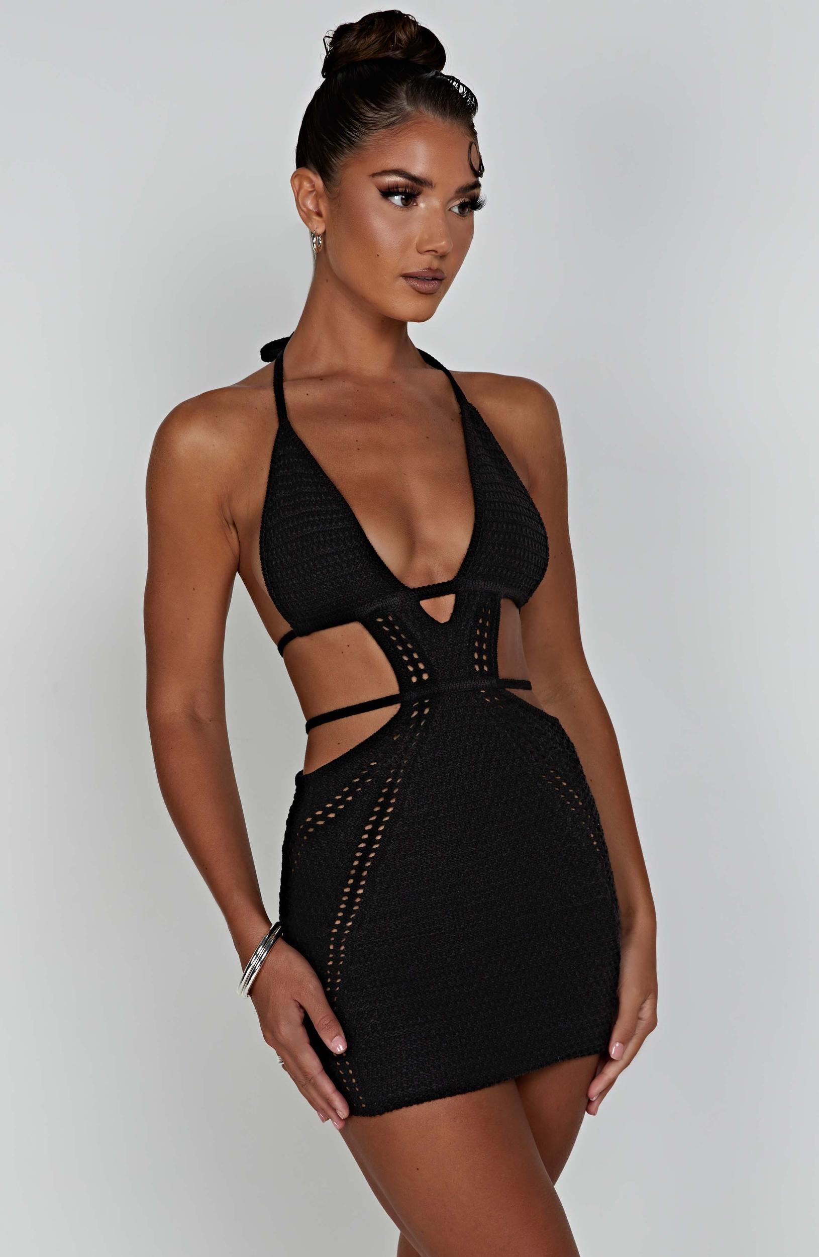 Selena Mini Dress - Black Product Image