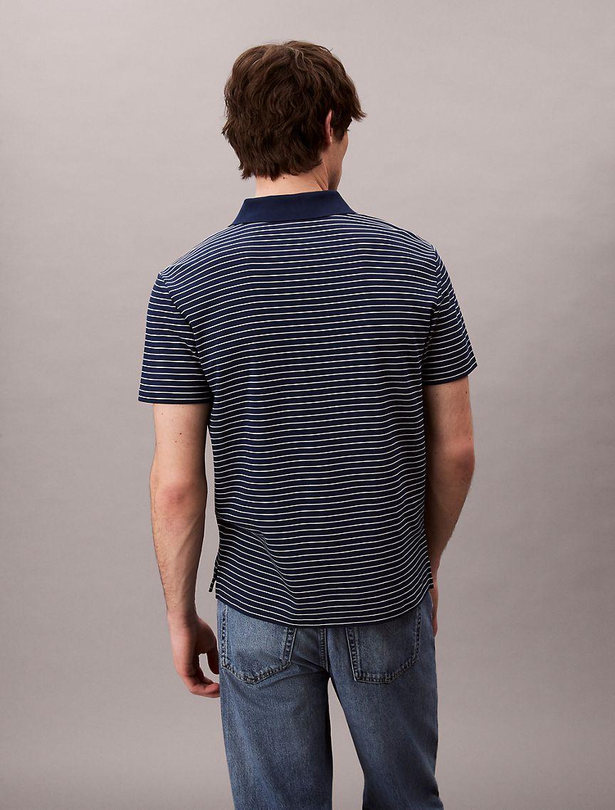 Cotton Blend Stripe Classic Polo Shirt  Product Image