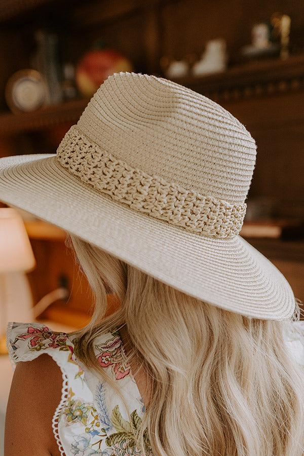 Sweet Moment Raffia Woven Hat in Natural Product Image