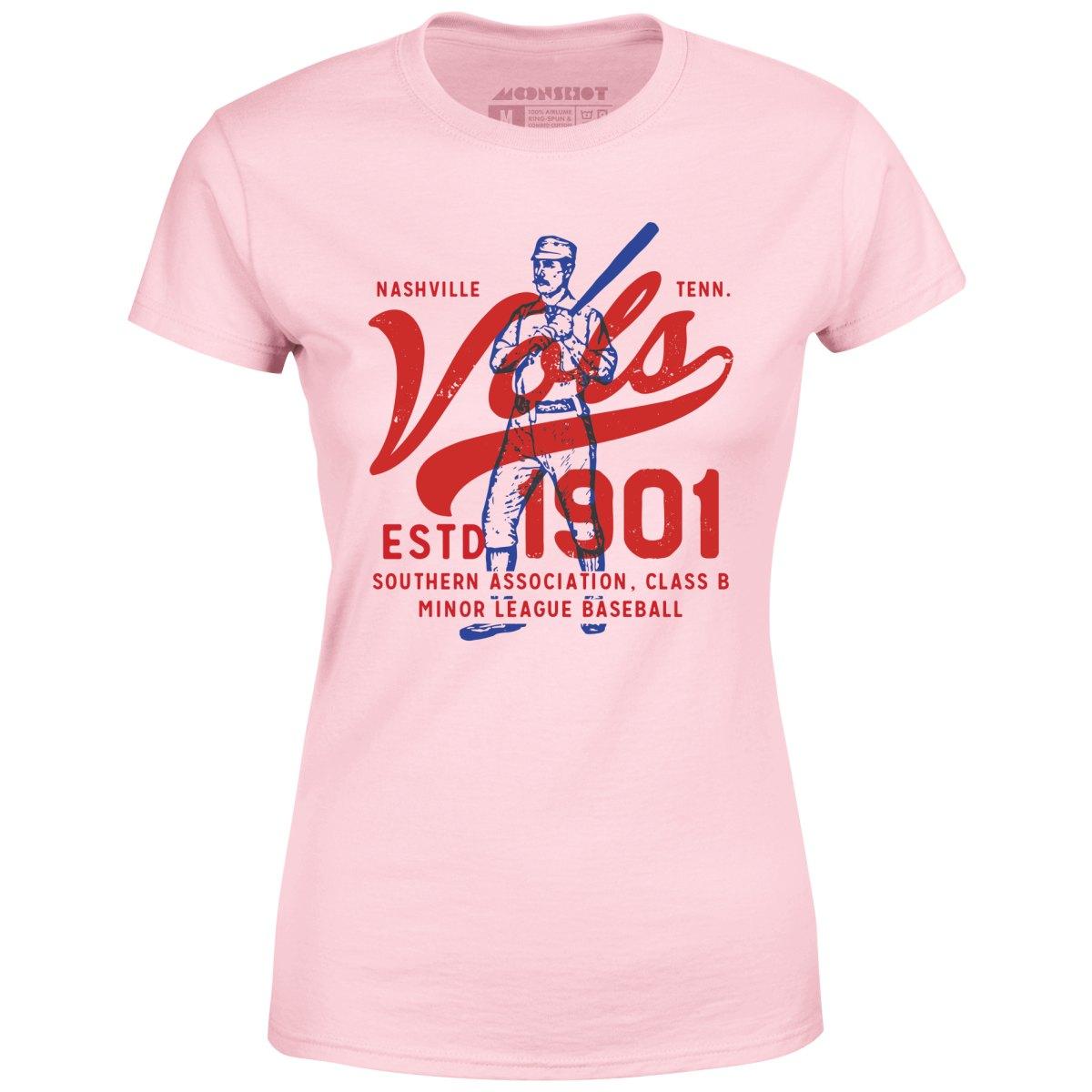 Nashville Vols - Tennessee - Vintage Defunct Baseball Teams - Women's T-Shirt Female Product Image