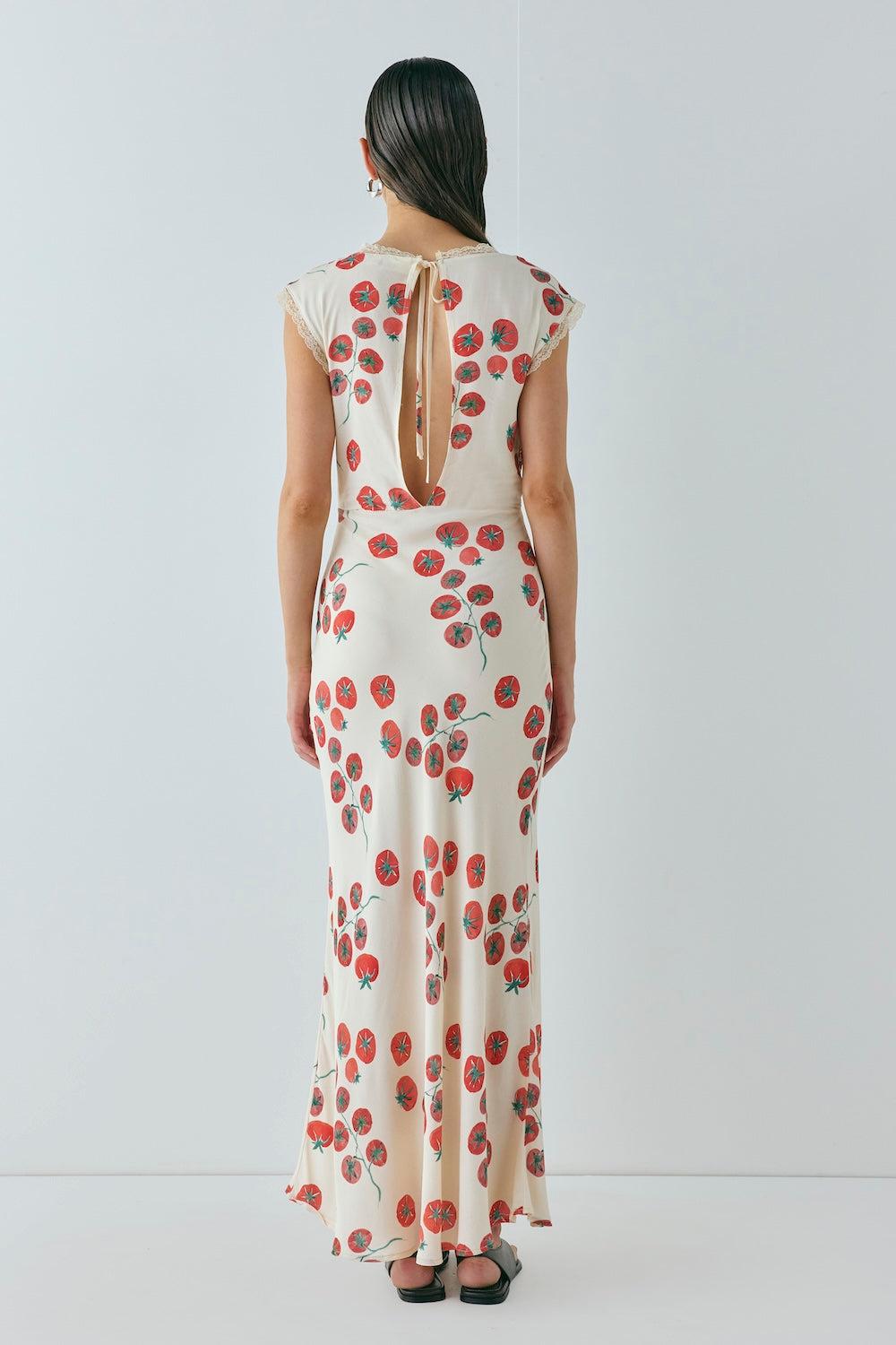 Vintage Lover Bias Cut Maxi Dress Roma Product Image