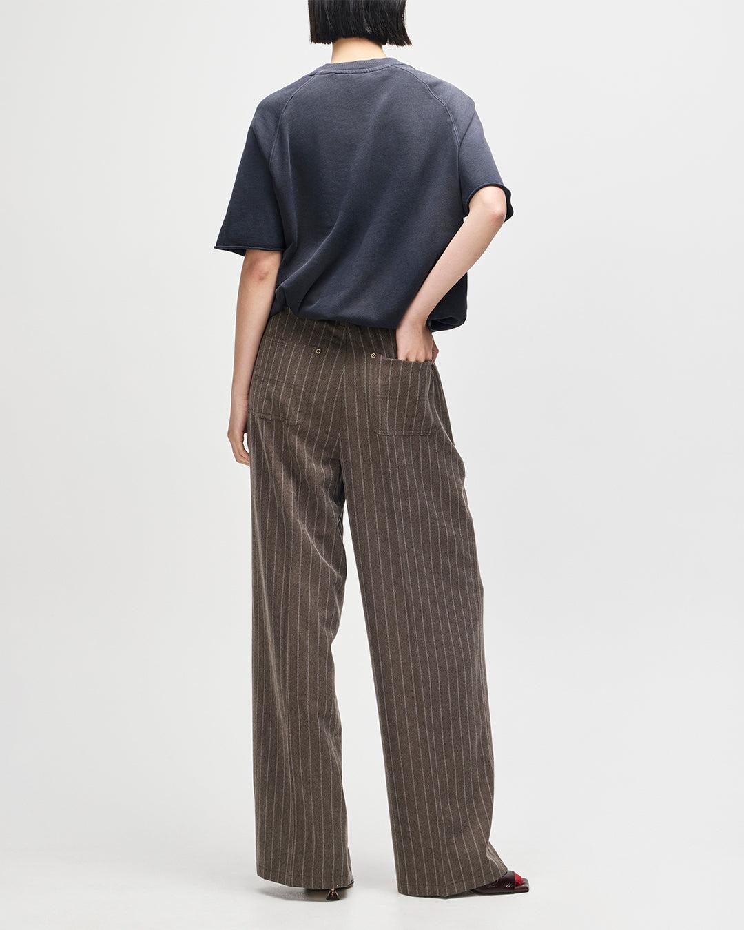 Hear & Now Stripe Pant - Gravel Grey Product Image
