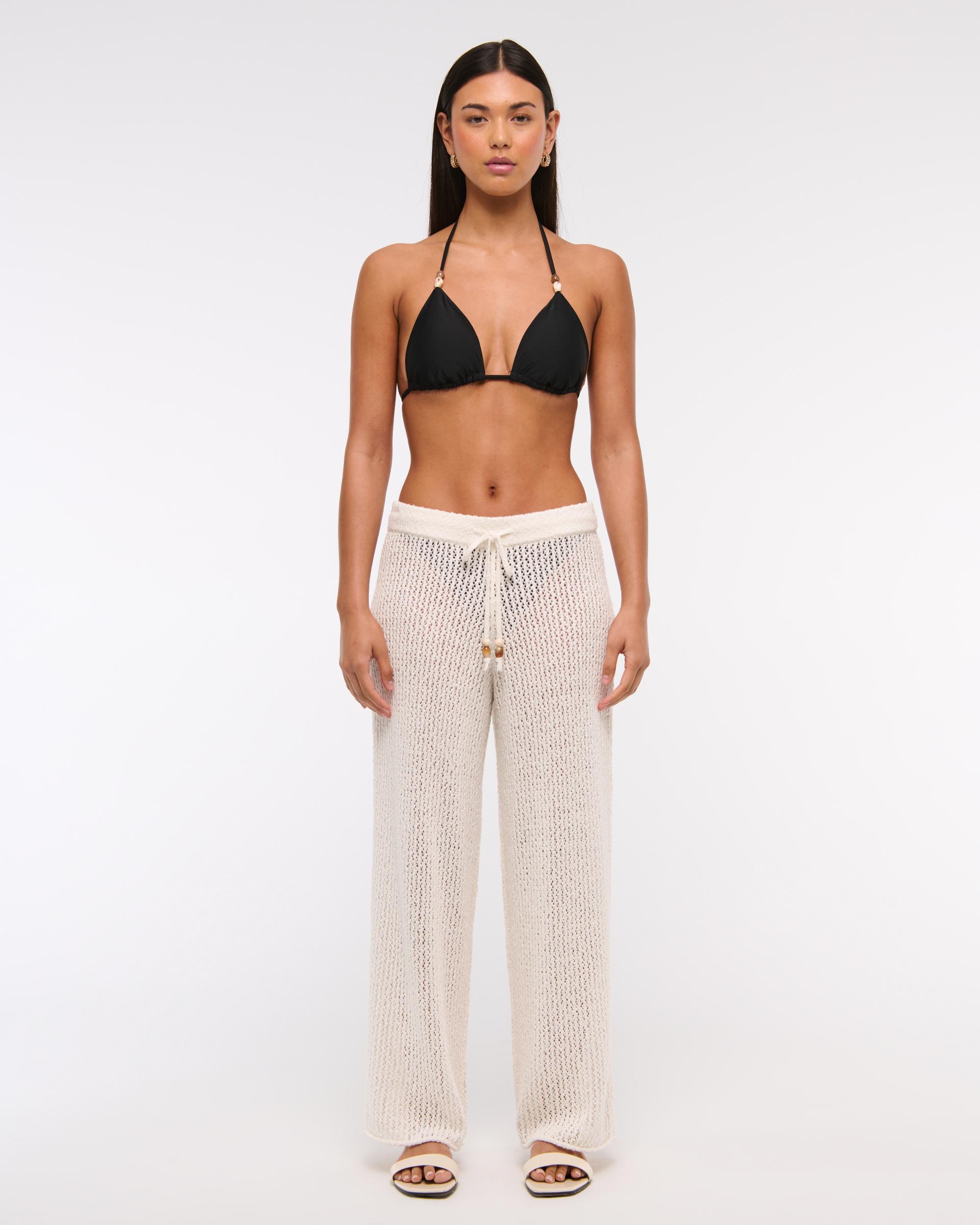 Mid Rise Crochet-Style Coverup Pant Product Image