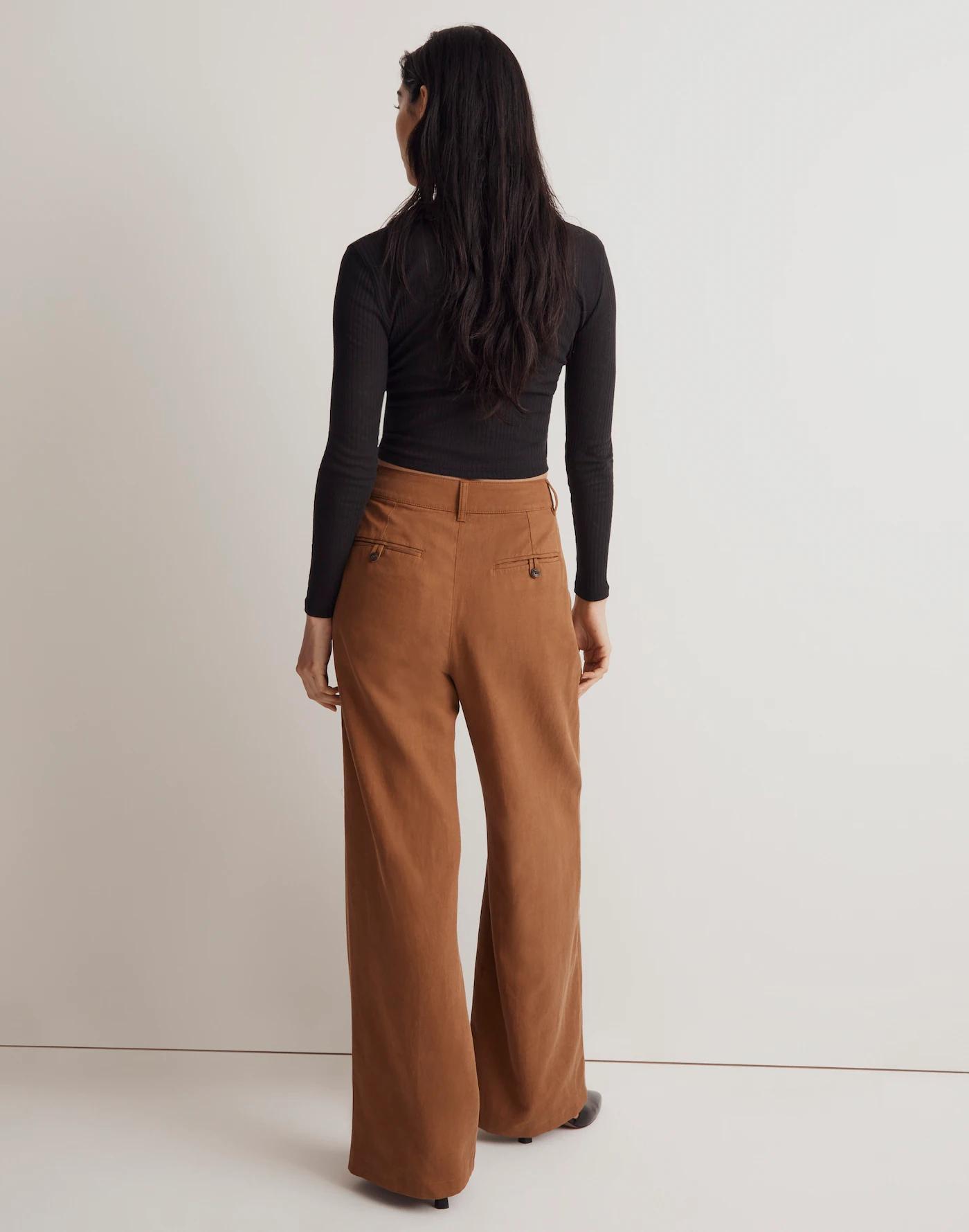 The Petite Harlow Wide-Leg Pant Product Image