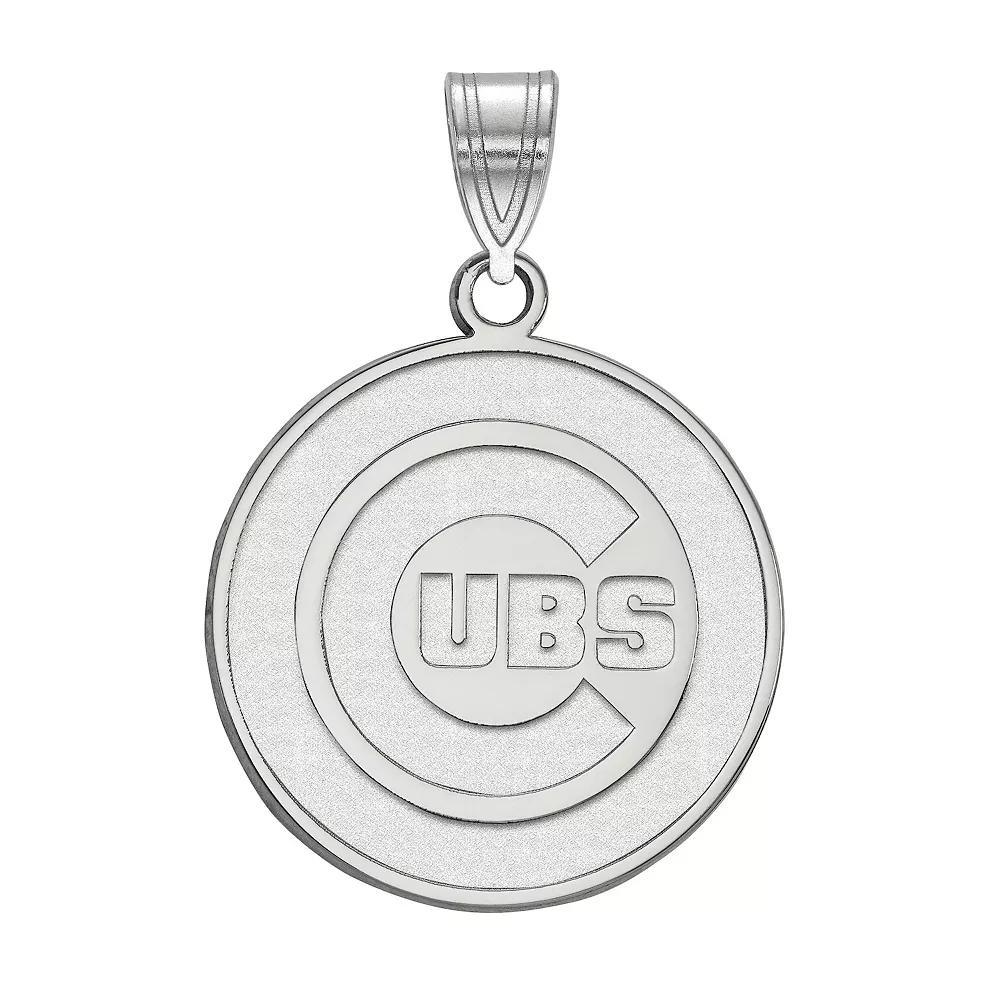 LogoArt Sterling Silver Chicago Cubs Large Pendant, Women's, Size: 25MM, Gold Tone Product Image