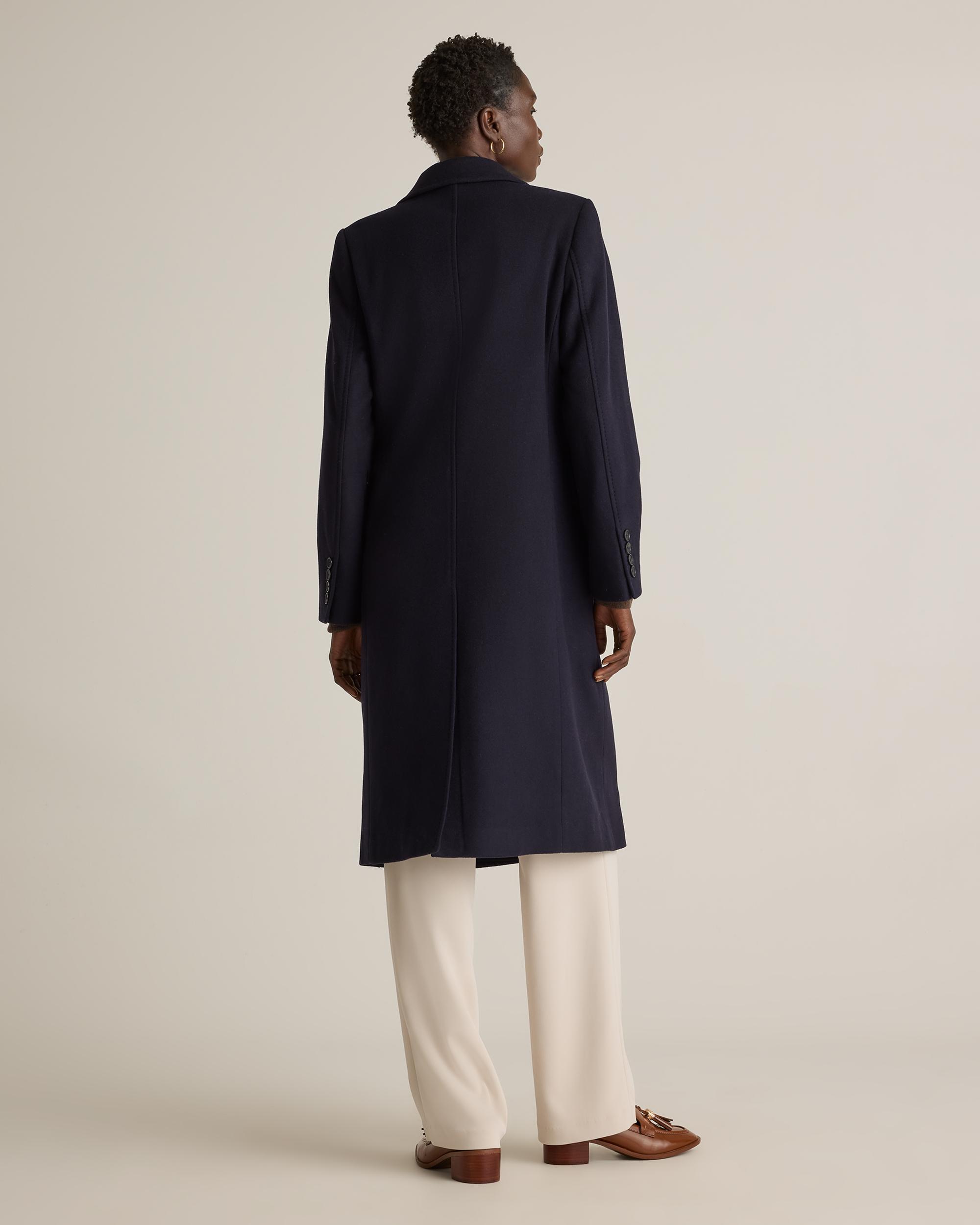 Quince | Women's Italian Wool Double-Breasted Coat Size XL, Wool/Nylon Product Image