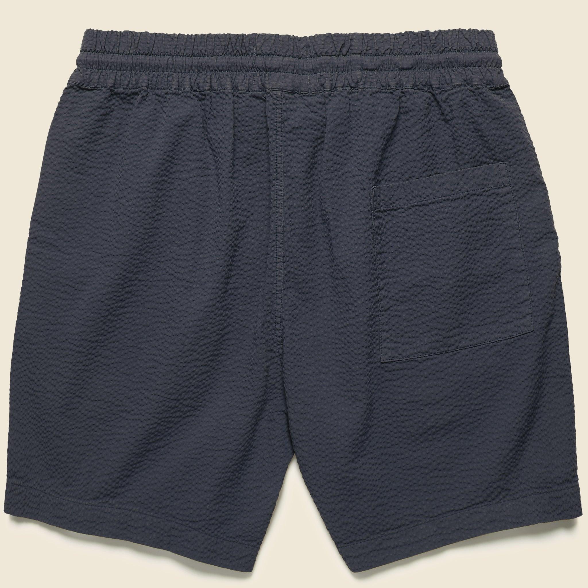 6" Seersucker Shorts - Navy Product Image