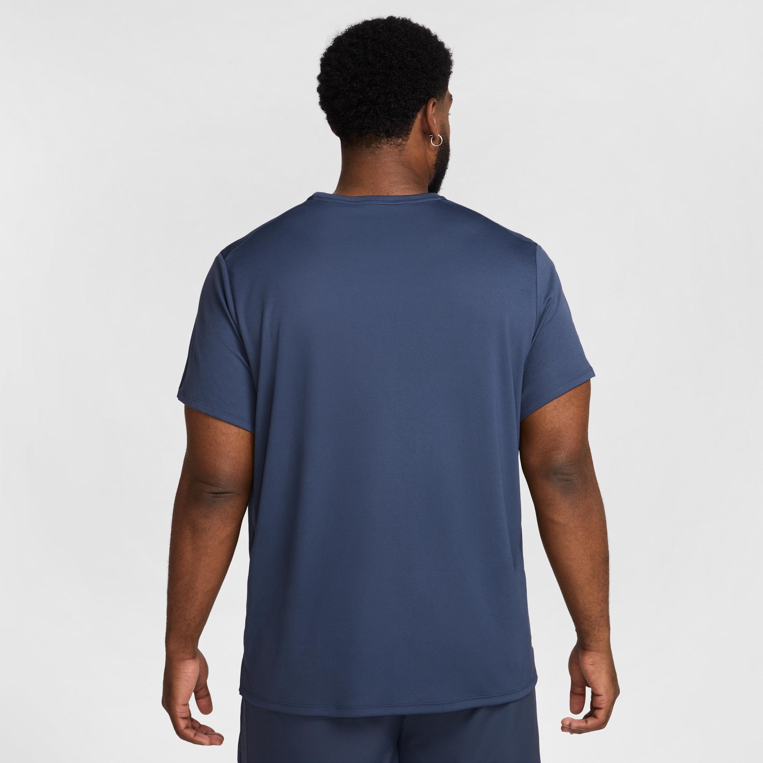 Nike Mens Miler Dri-FIT UV Short-Sleeve Running Top | DV9315-437 Product Image
