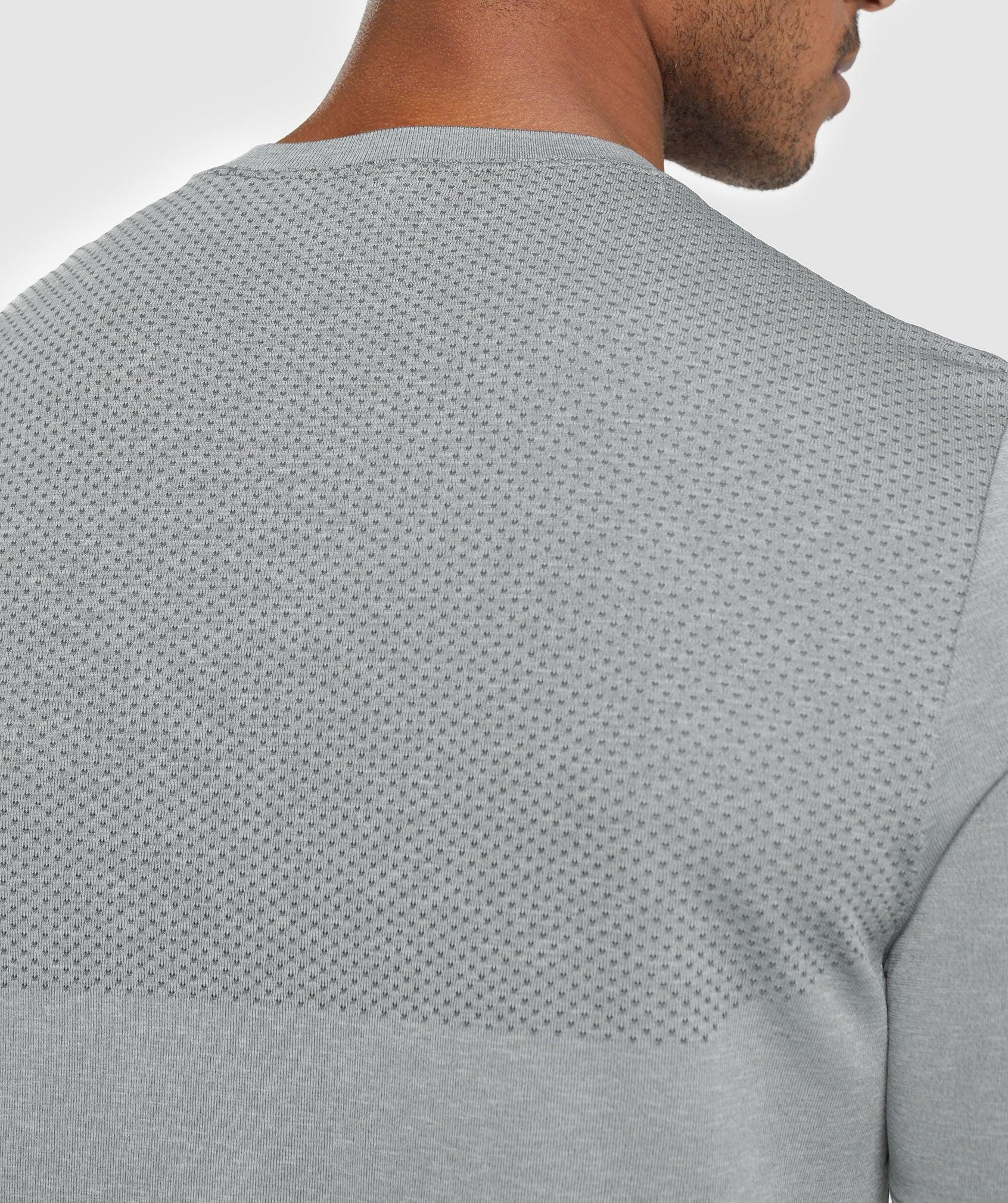 Gymshark Vital Seamless T-Shirt - Light Grey/Black Marl Male Product Image
