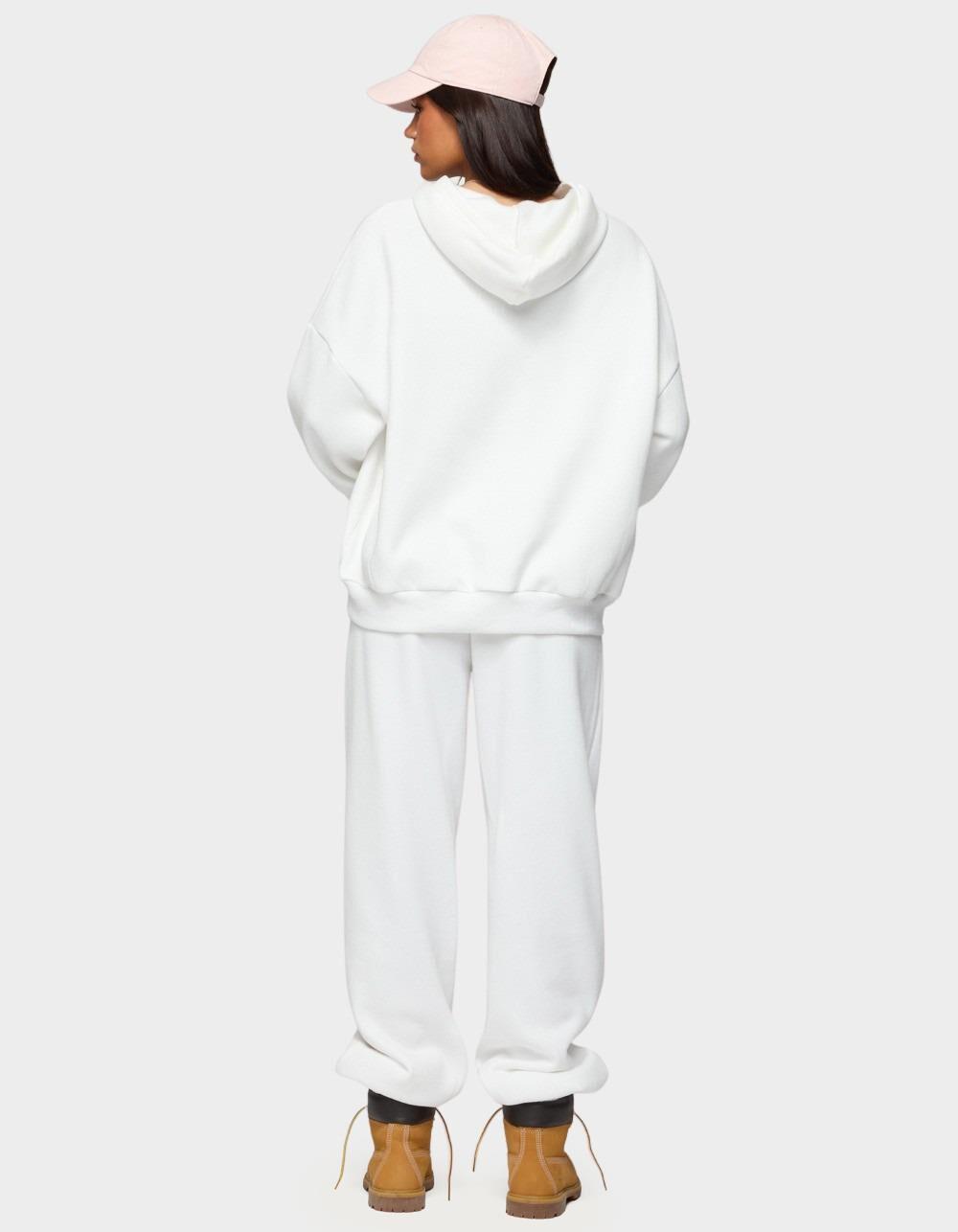 EDIKTED Fleura Edikted Hoodie - WHITE Product Image