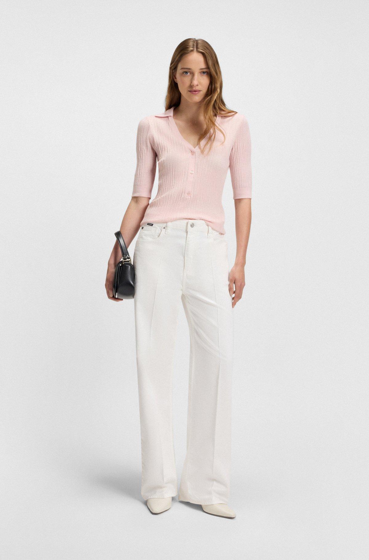 Relaxed-fit jeans in white Egyptian-cotton denim Product Image