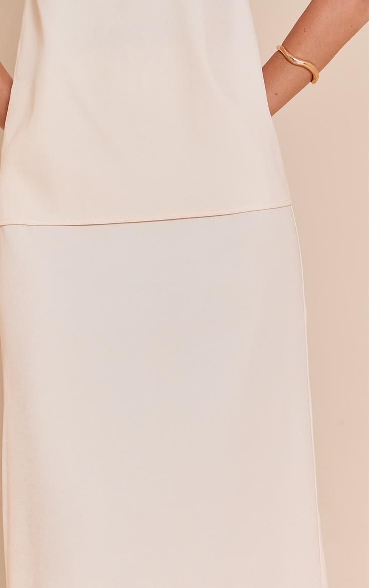  Cream Woven Maxi Skirt Product Image