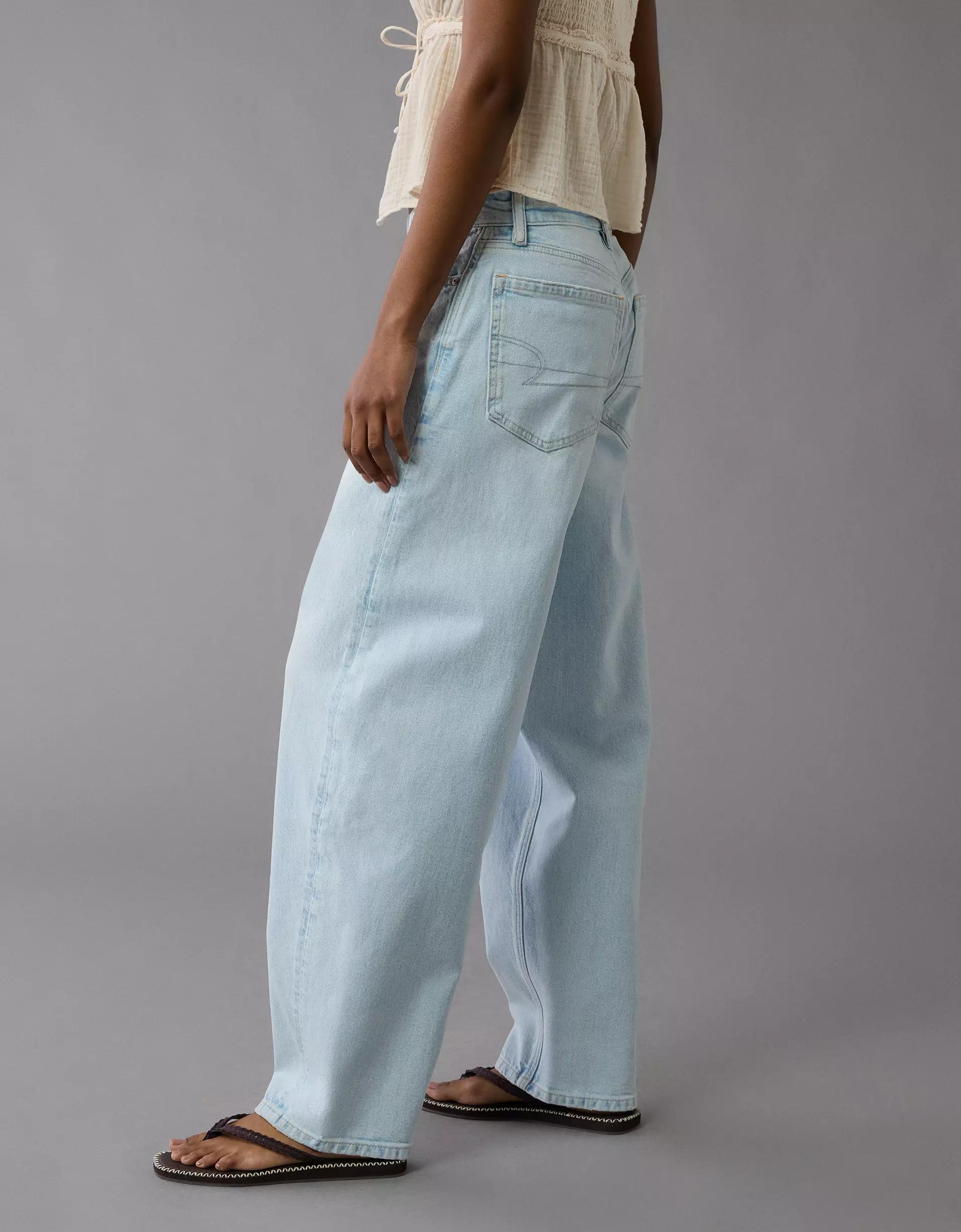 AE Strigid Low-Rise Baggy Barrel Jean Product Image